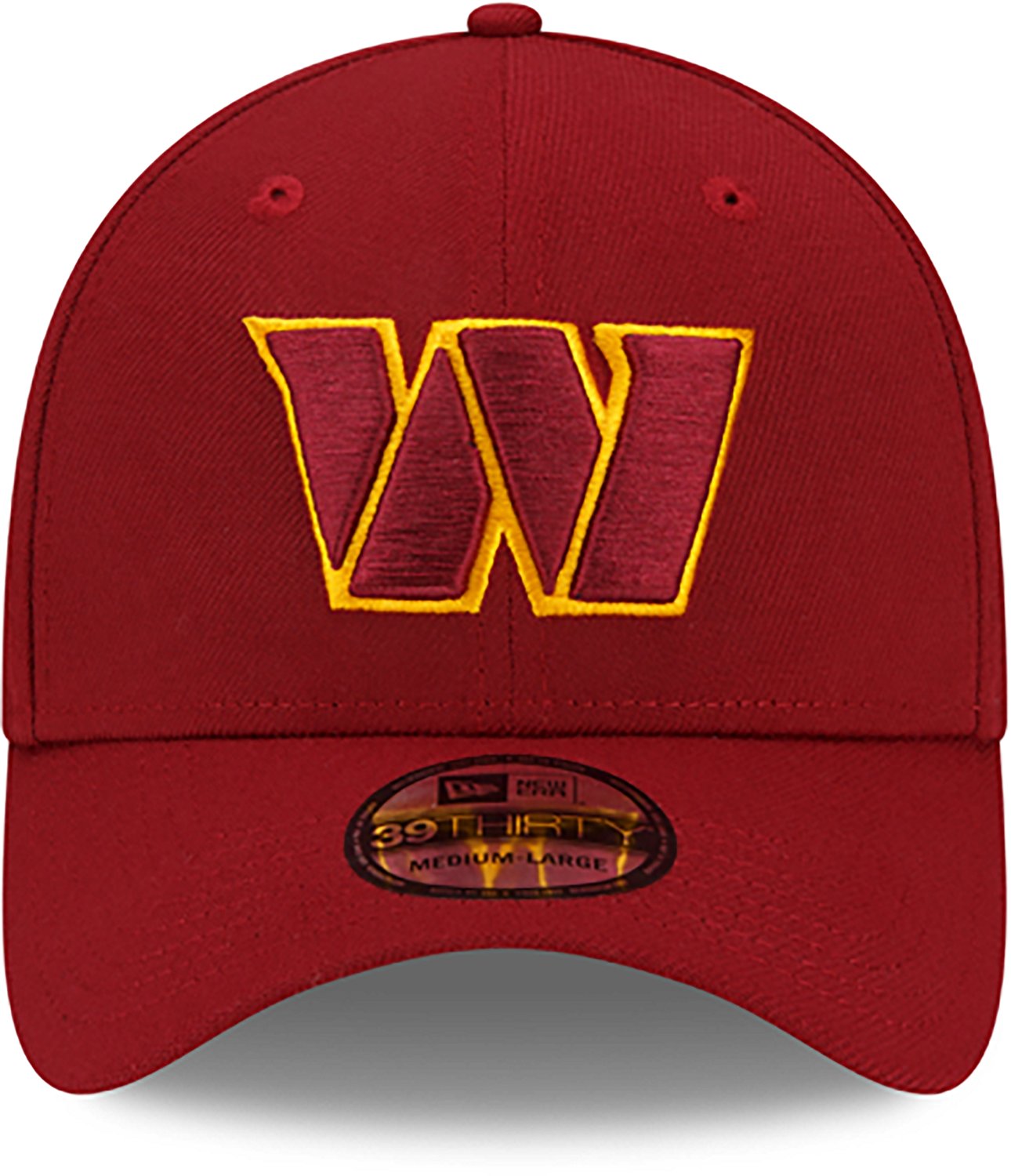 New Era Adults' Washington Commanders Team Classic 39THIRTY Stretch Fit Cap - view number 2