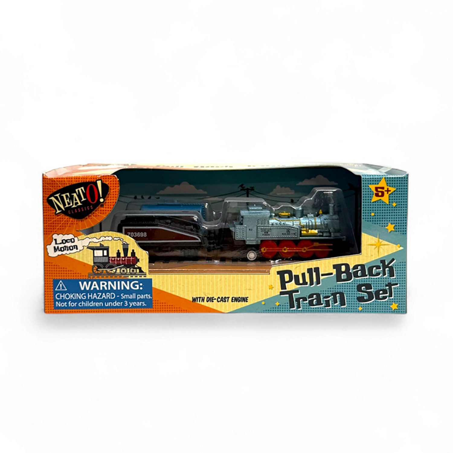 Toysmith Neato! Locomotion Pullback Train Set - view number 3