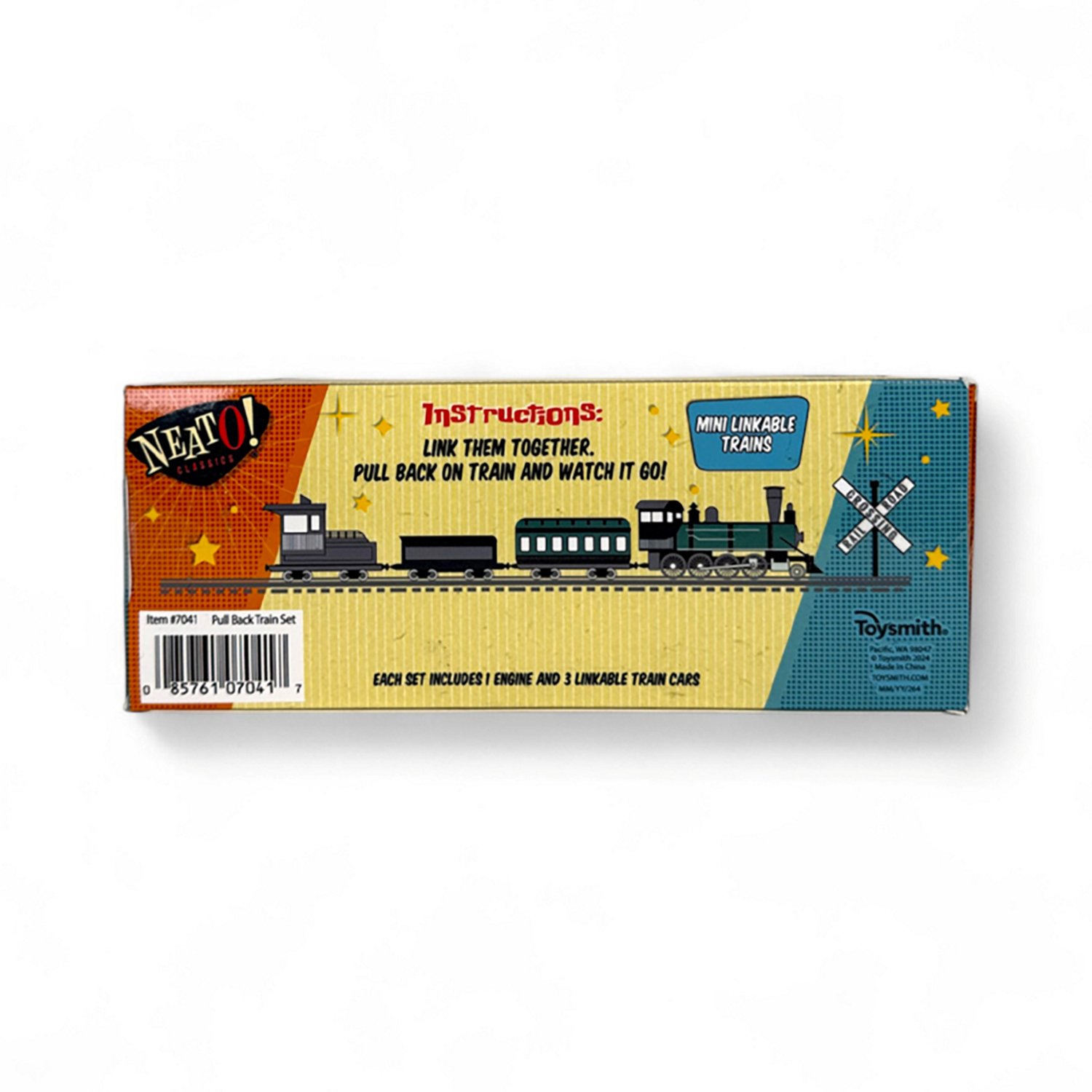 Toysmith Neato! Locomotion Pullback Train Set - view number 4