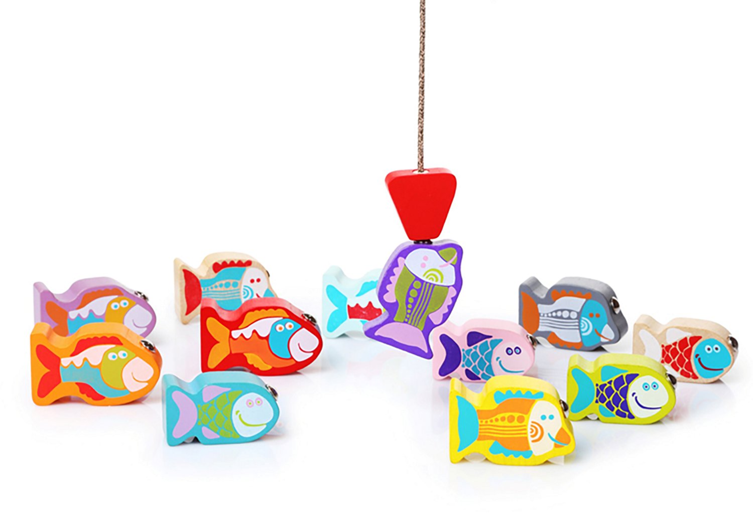 Toysmith Cubika Wooden Toy Fishing Game - view number 2