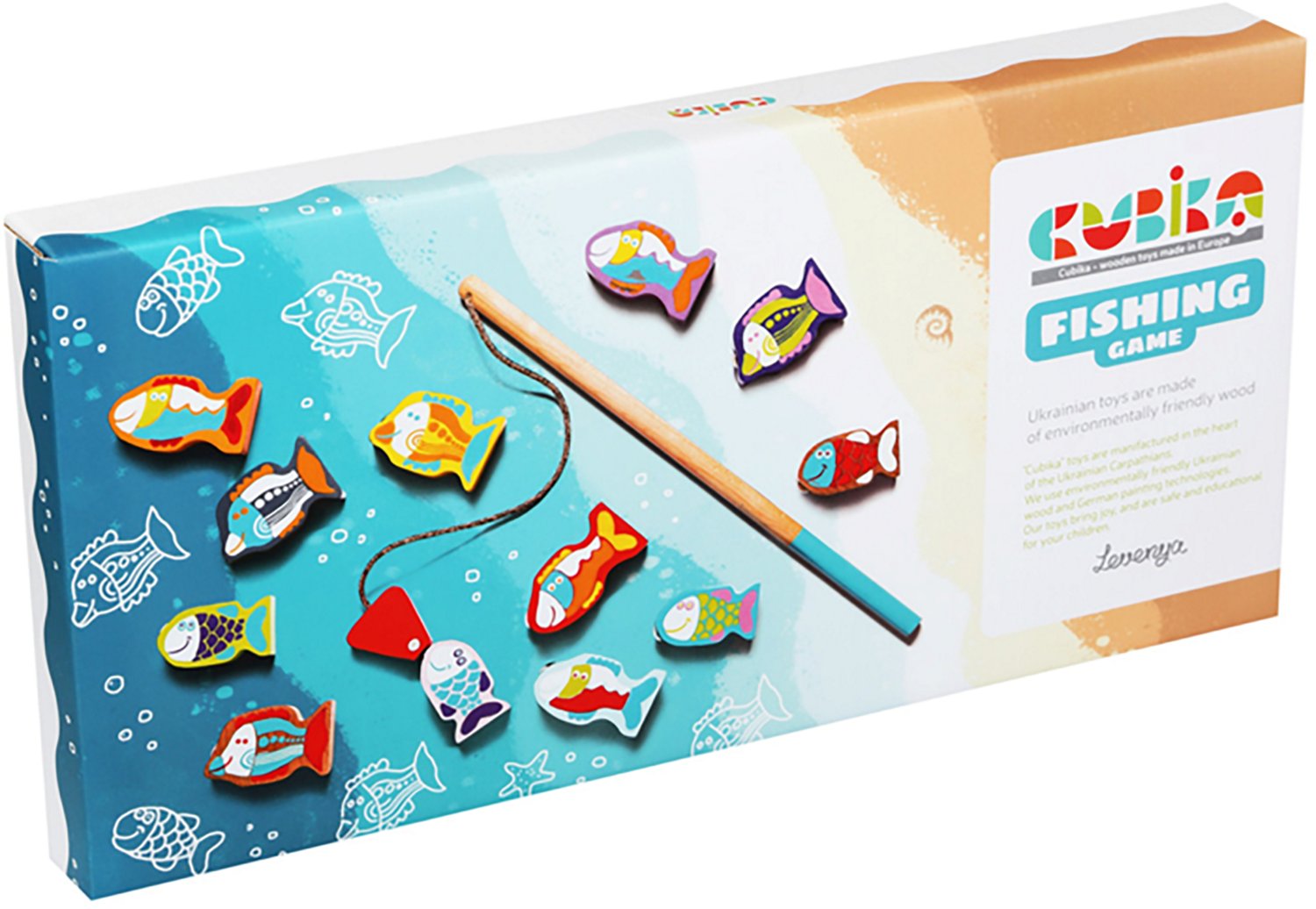 Toysmith Cubika Wooden Toy Fishing Game - view number 3