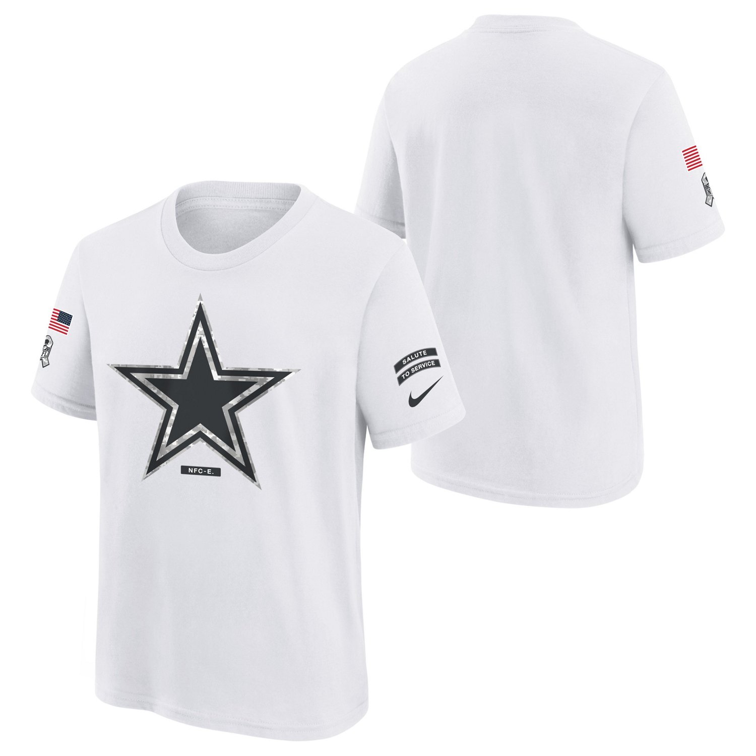 Nike Youth Dallas Cowboys Salute to Service Short Sleeve T-shirt - view number 3