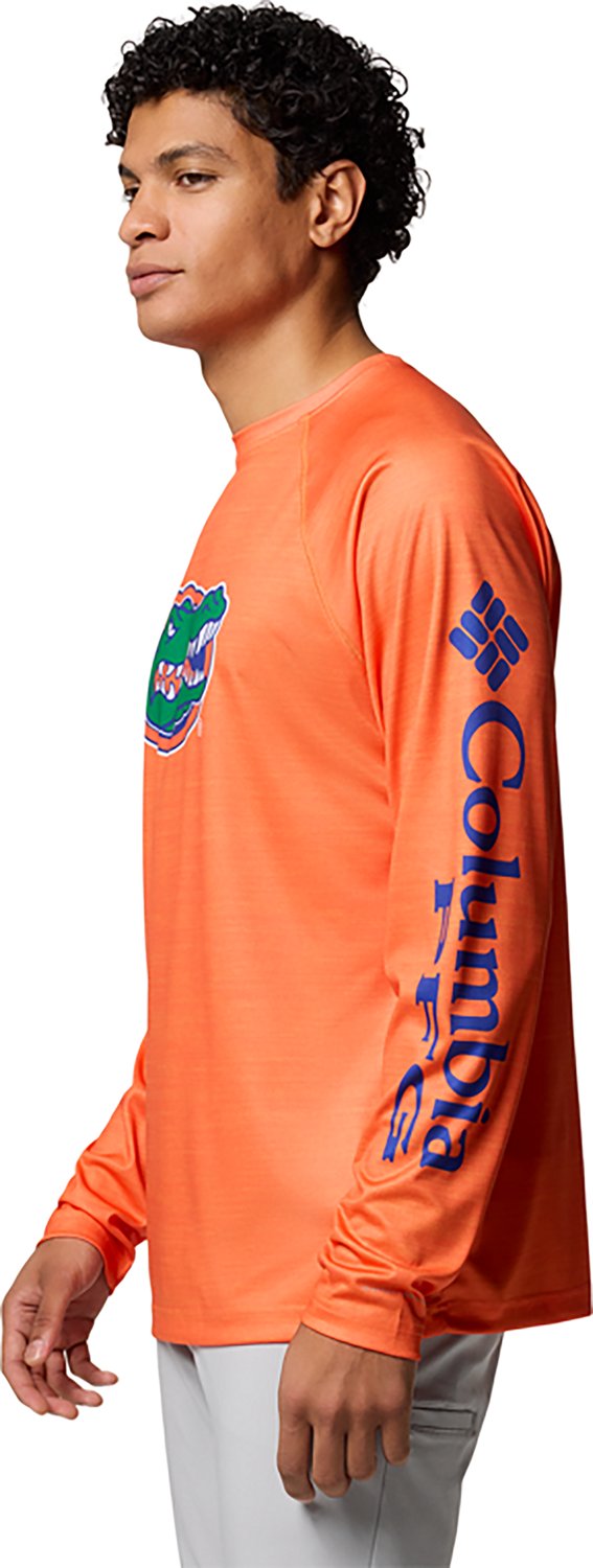 Columbia Sportswear Men's University of Florida PFG Terminal Tackle Heather Long Sleeve Shirt - view number 3