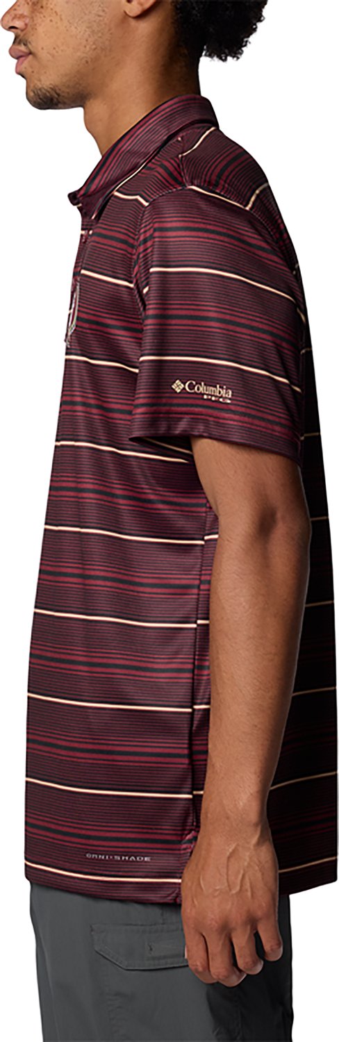 Columbia Florida State Seminoles PFG Super Terminal Tackle Omni-Shade Stripe Polo - view number 2