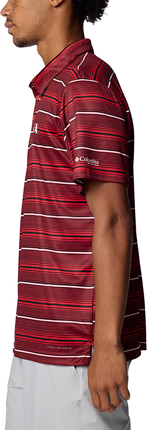 Columbia Sportswear Men's University of Georgia Stripe Super Terminal Tackle Polo Shirt - view number 2