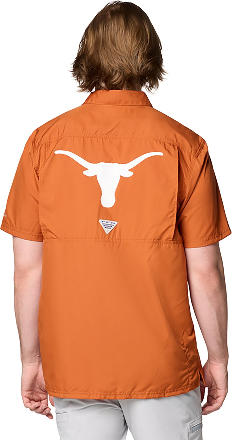 Columbia Sportswear Men's University of Texas Longhorns Logo Tide Short Sleeve Camp Shirt - view number 2