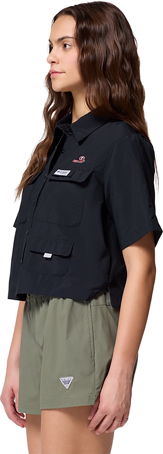 Columbia Sportswear Women's University of Georgia CLG PFG Open Water Button Up Shirt - view number 3