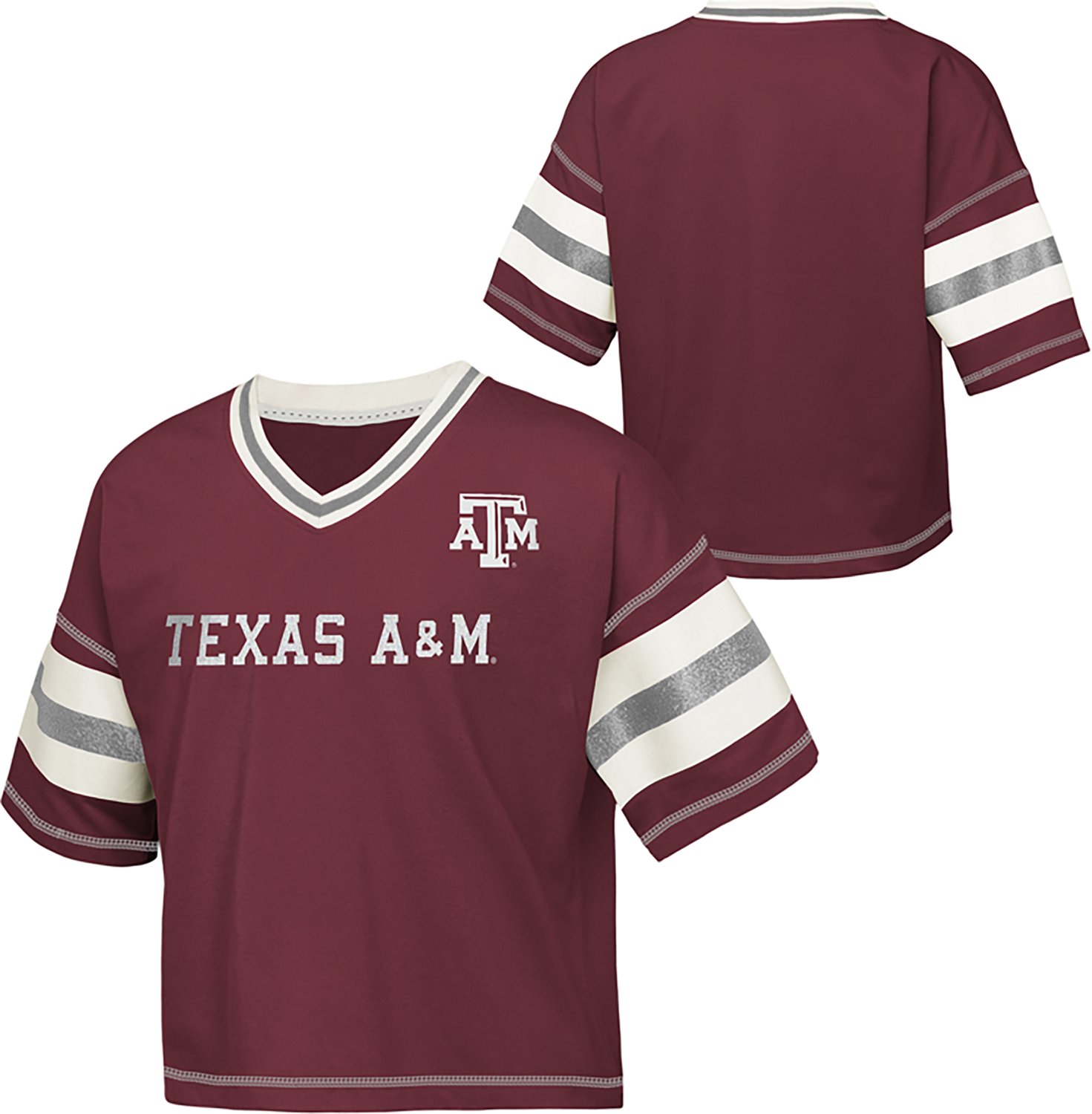 Outerstuff Girls' Texas A&M Grid Iron Top - view number 3