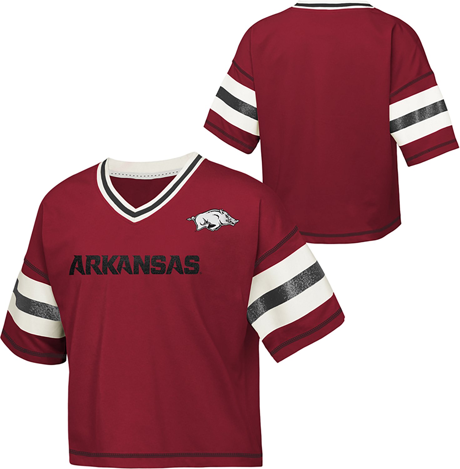 Outerstuff Girls' Arkansas Grid Iron Top - view number 3