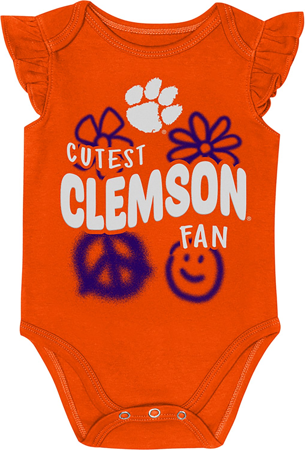 Outerstuff Infants' Clemson Little Sunshine 2-Piece Creeper Set - view number 2
