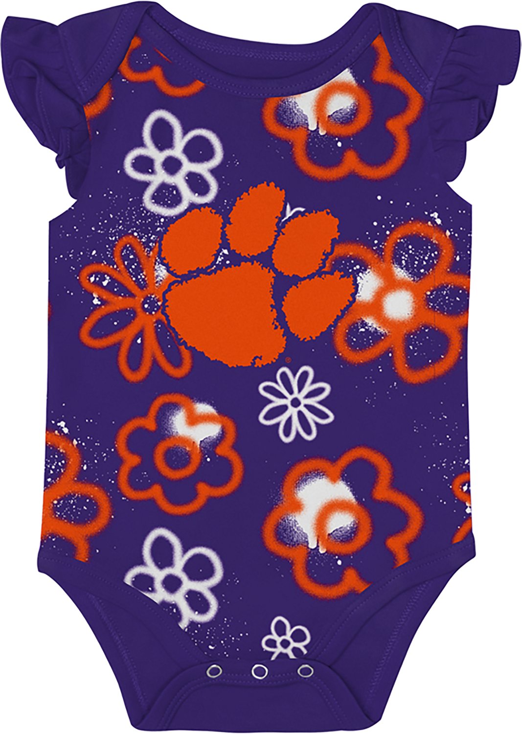 Outerstuff Infants' Clemson Little Sunshine 2-Piece Creeper Set - view number 4