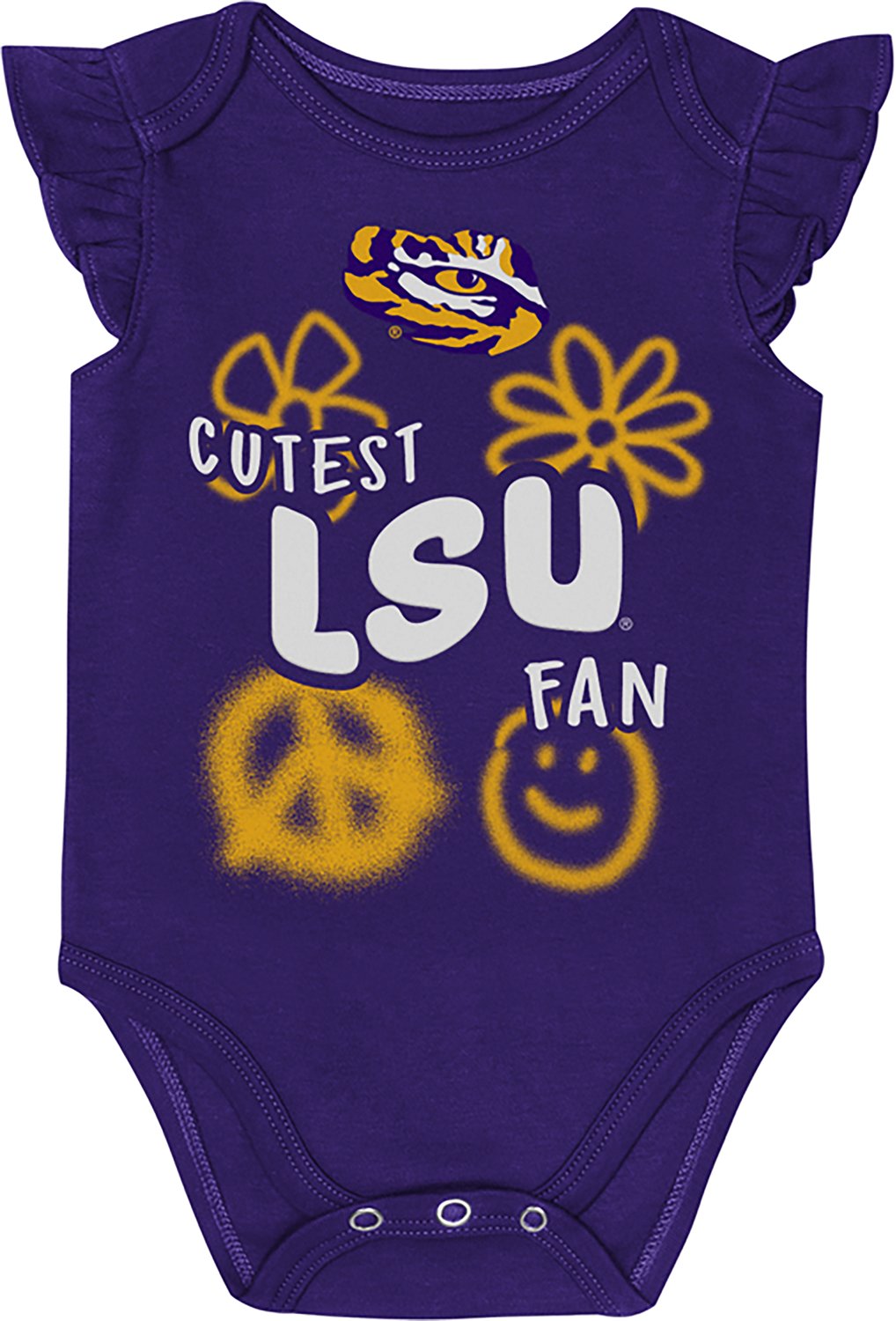 Outerstuff Infants' LSU Little Sunshine 2-Piece Creeper Set