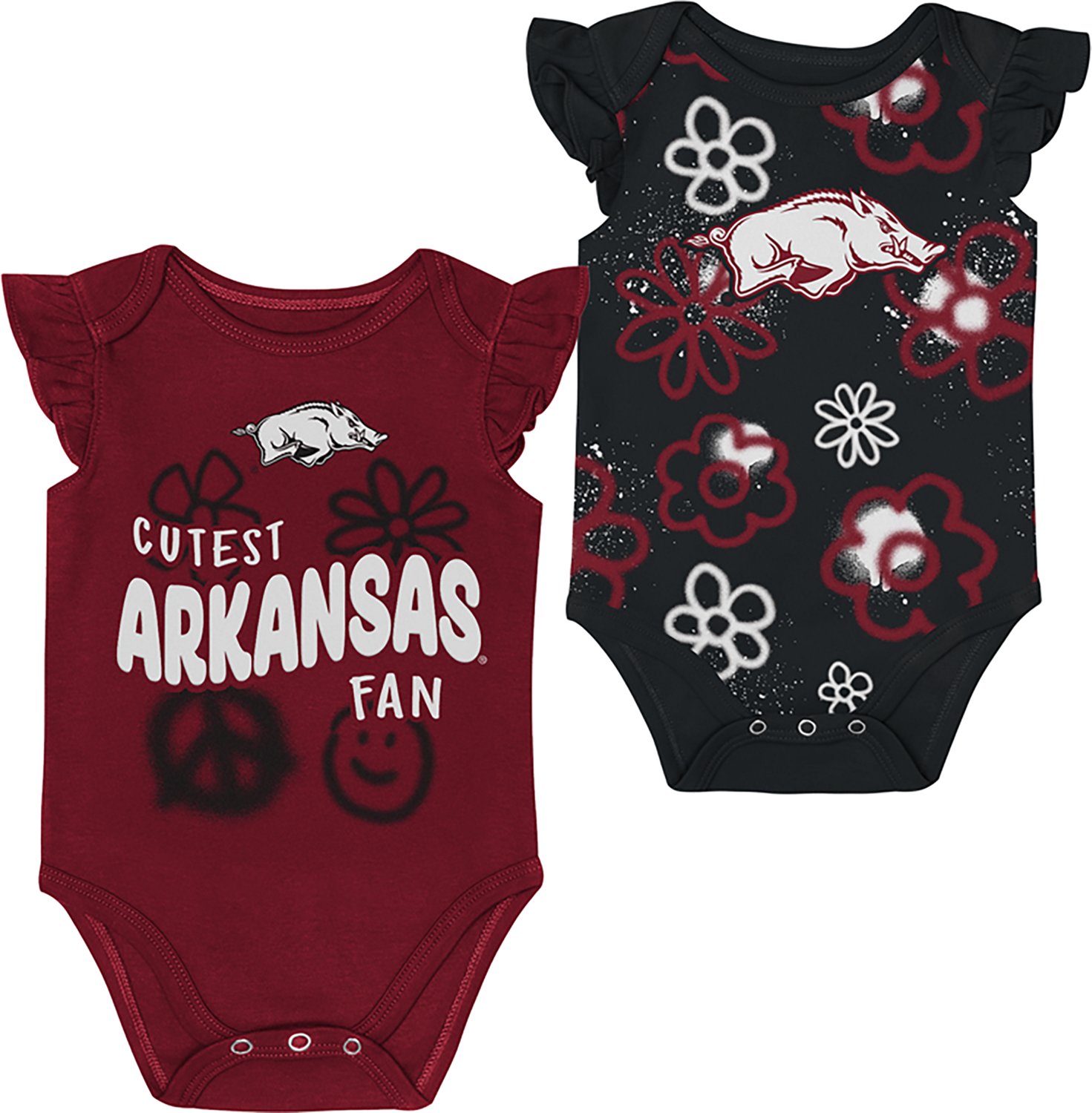 Outerstuff Infants' Arkansas Little Sunshine 2-Piece Creeper Set