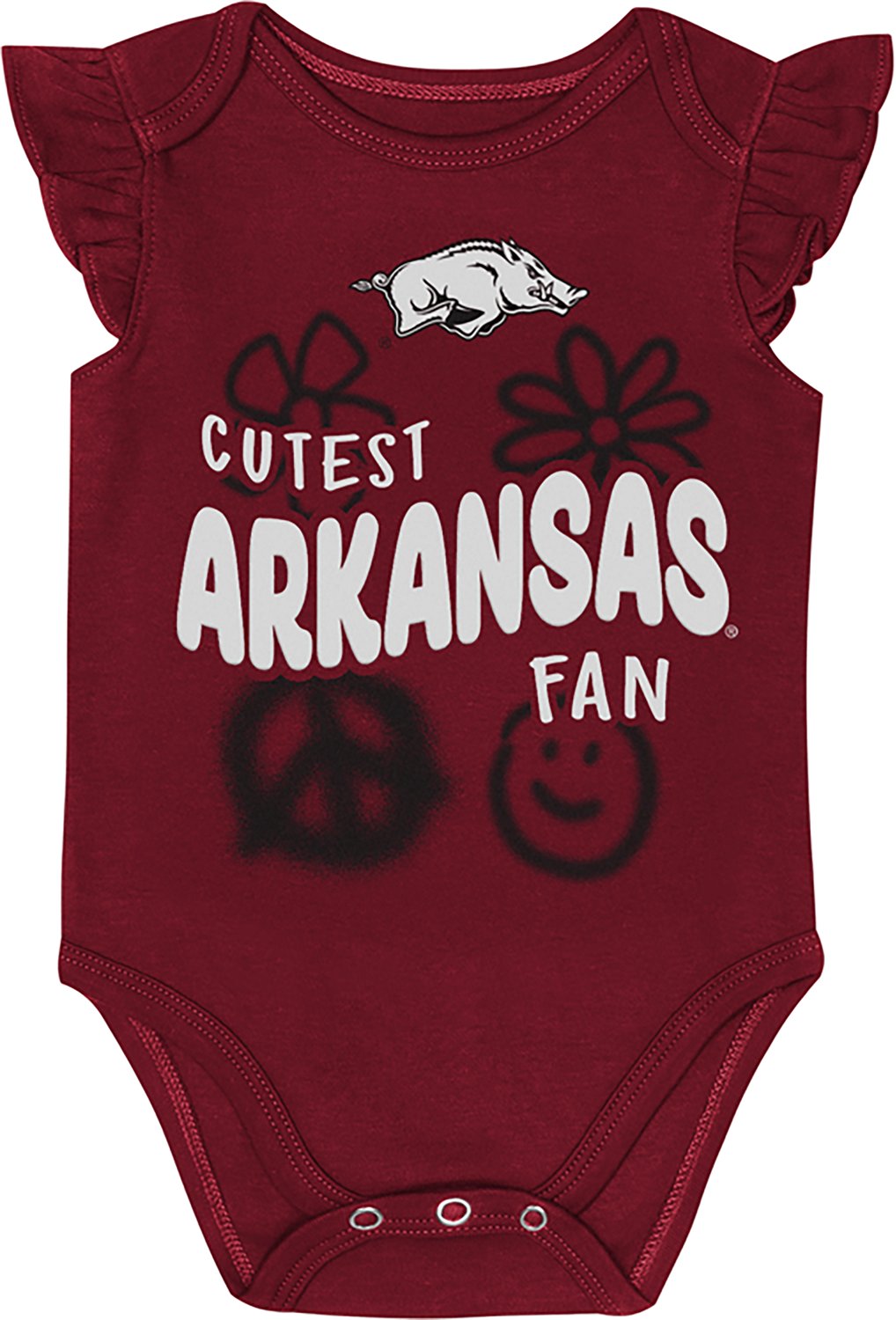 Outerstuff Infants' Arkansas Little Sunshine 2-Piece Creeper Set - view number 2