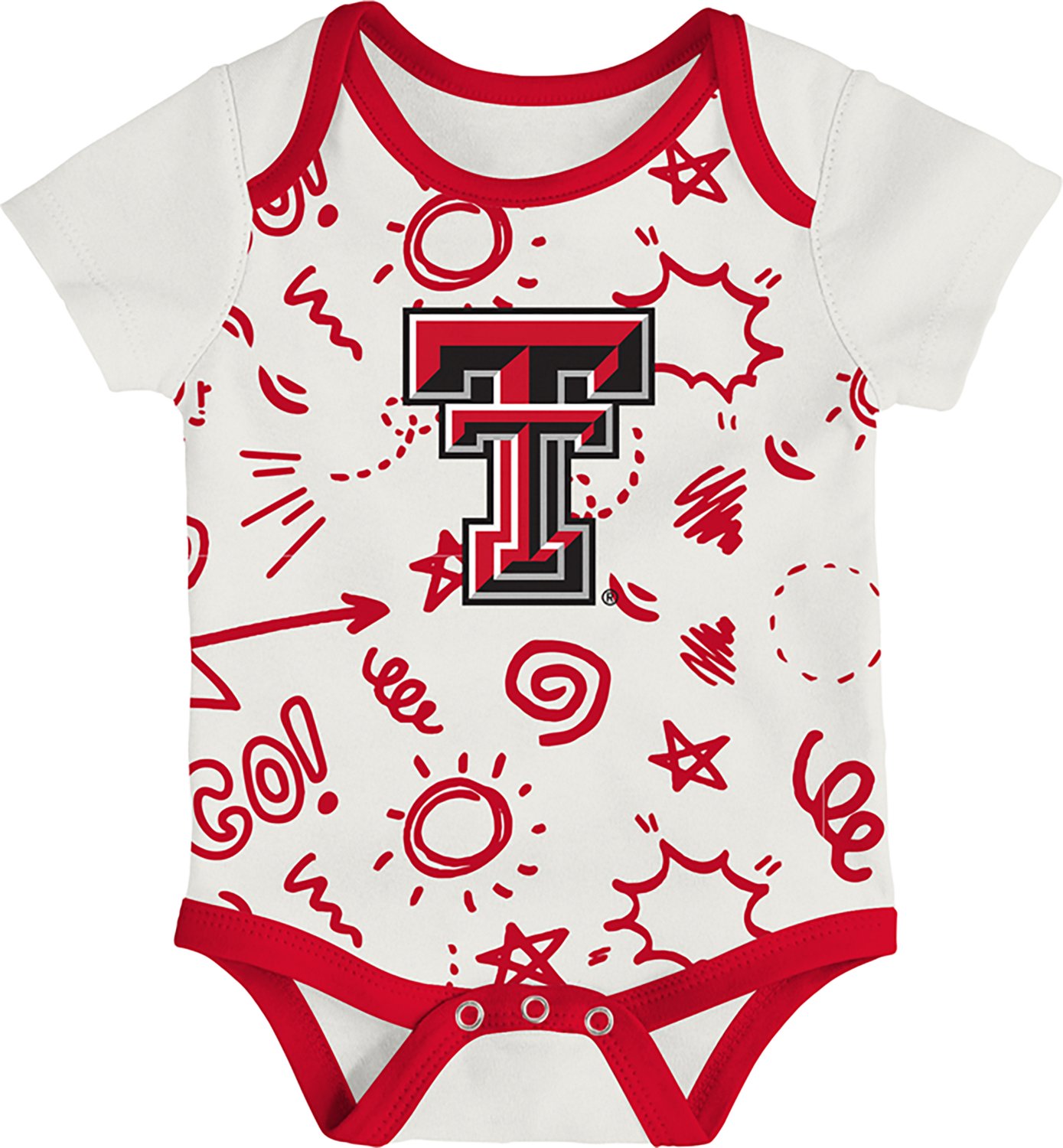 Outerstuff Infants' Texas Tech All Day Play 3-Piece Creeper Set - view number 4