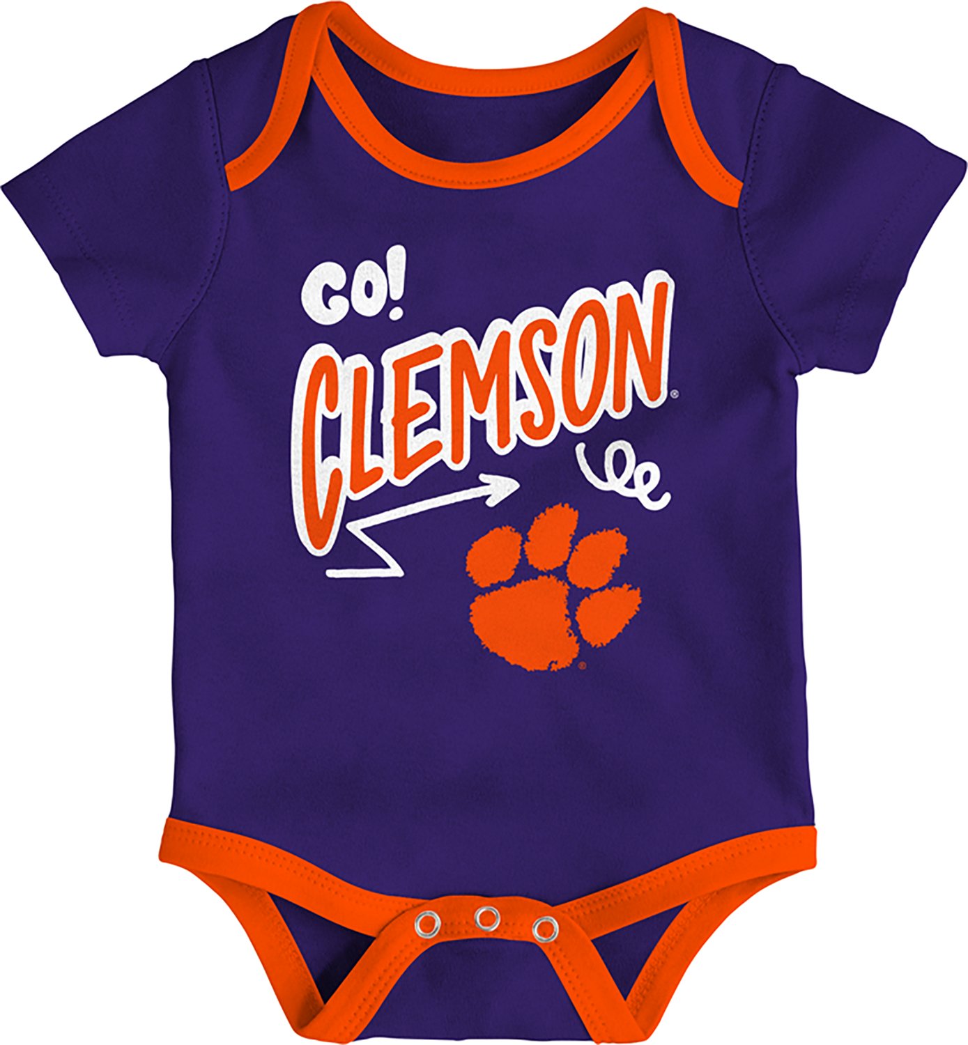 Outerstuff Infants' Clemson All Day Play 3-Piece Creeper Set - view number 3