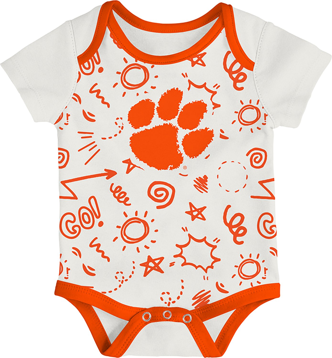 Outerstuff Infants' Clemson All Day Play 3-Piece Creeper Set - view number 4