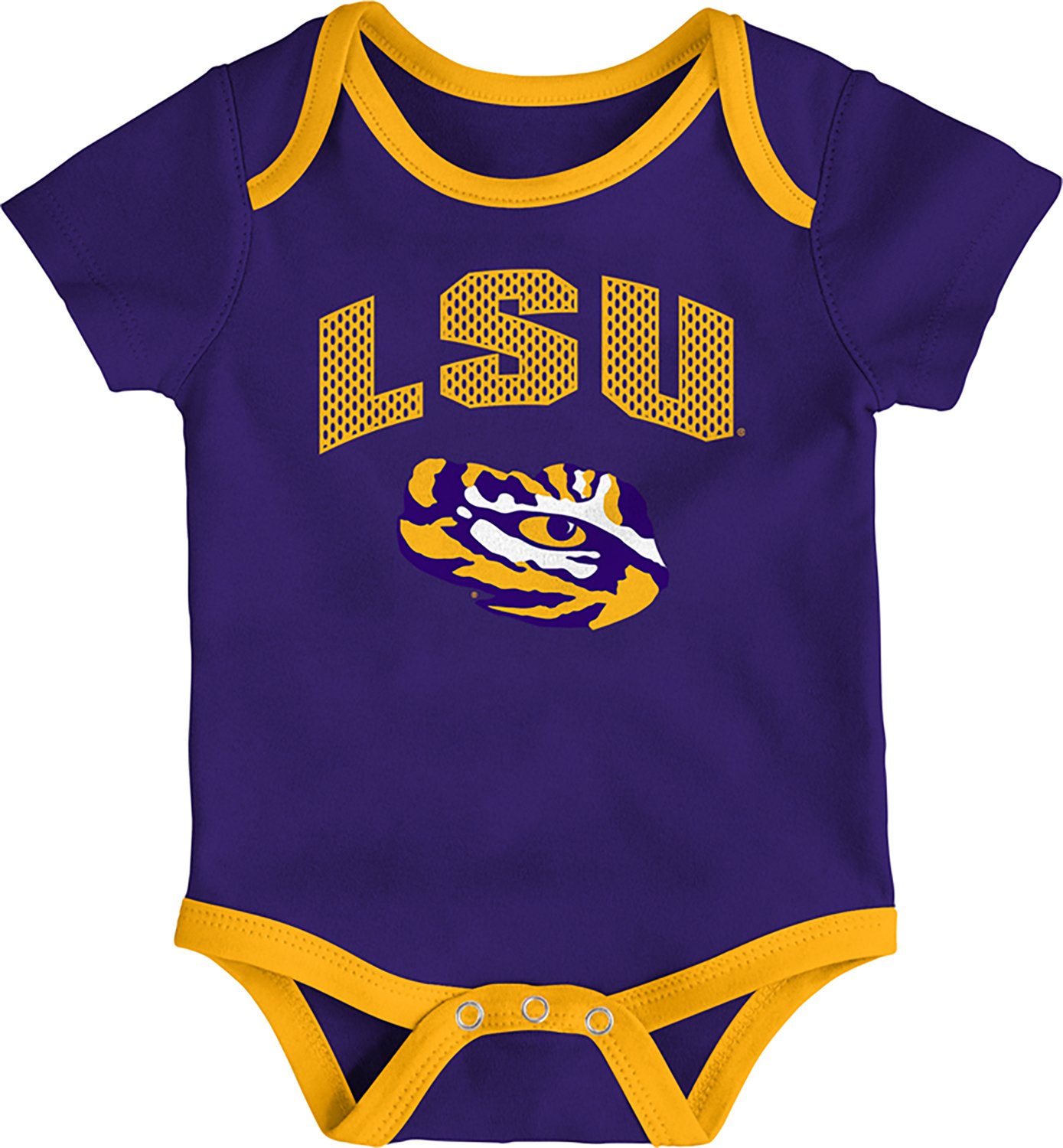 Outerstuff Infants' LSU All Day Play 3-Piece Creeper Set - view number 2