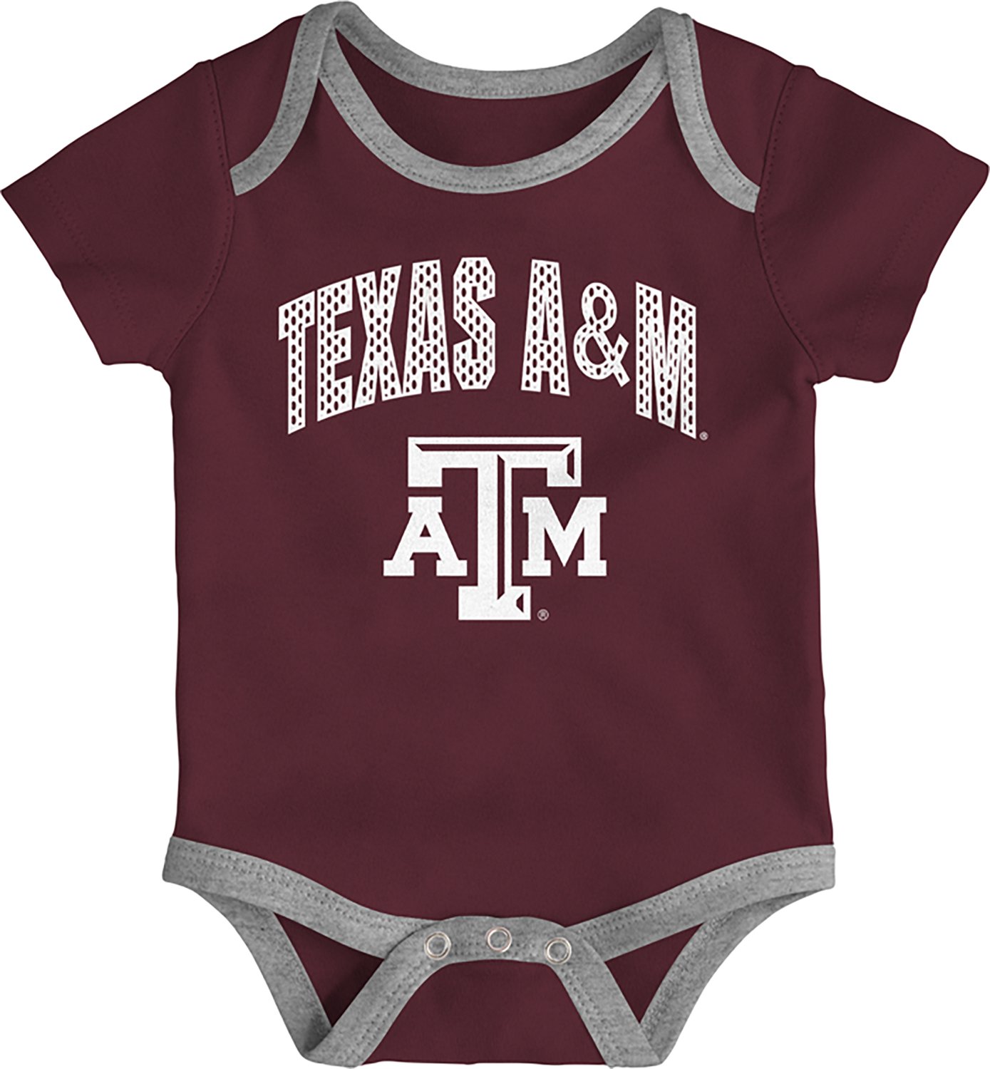 Outerstuff Infants' Texas A&M All Day Play 3-Piece Creeper Set - view number 2