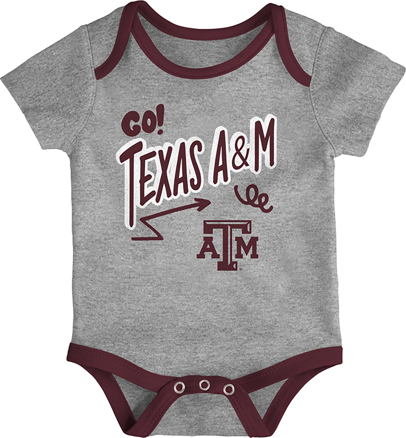 Outerstuff Infants' Texas A&M All Day Play 3-Piece Creeper Set - view number 3