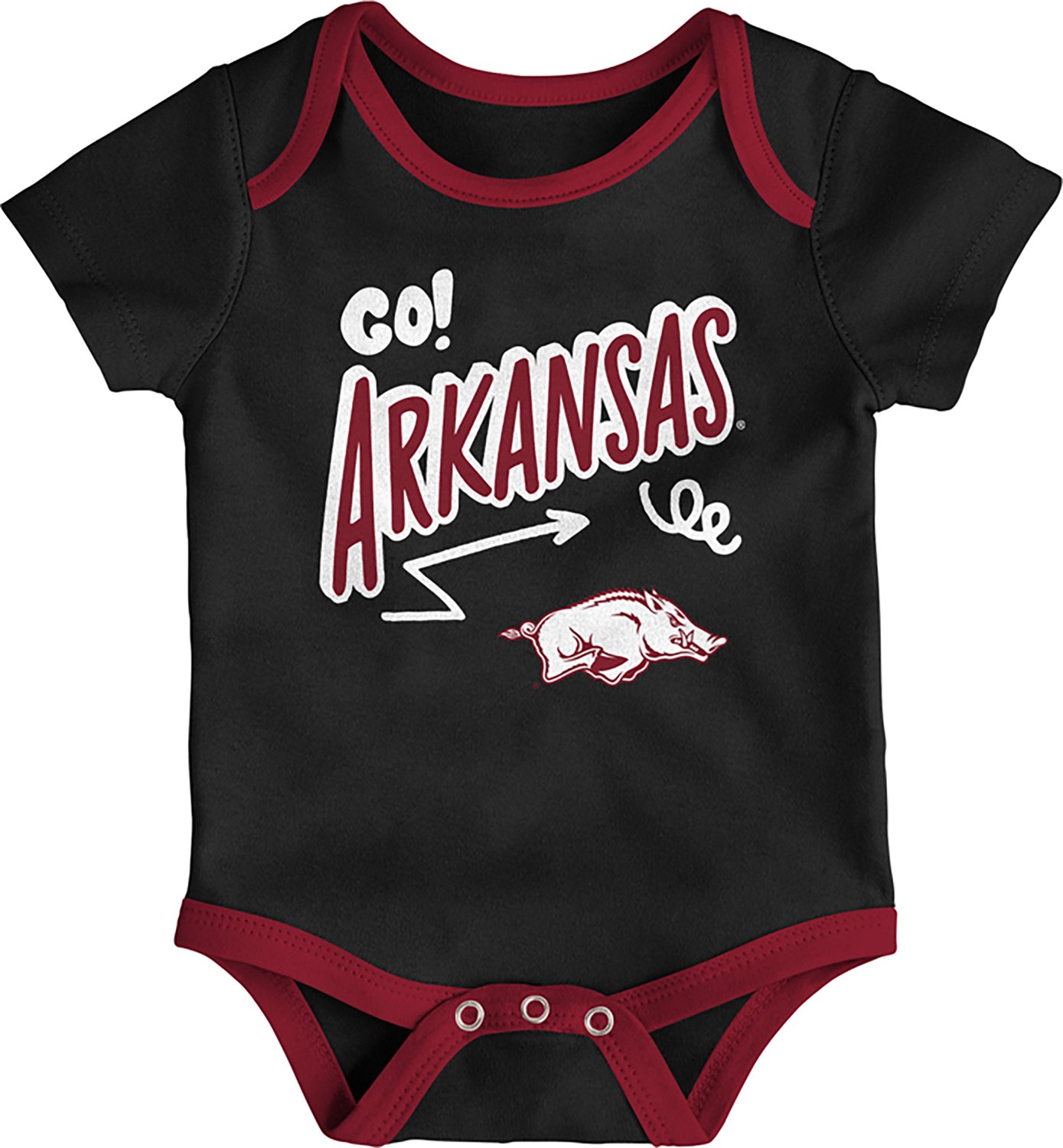 Outerstuff Infants' Arkansas All Day Play 3-Piece Creeper Set - view number 3
