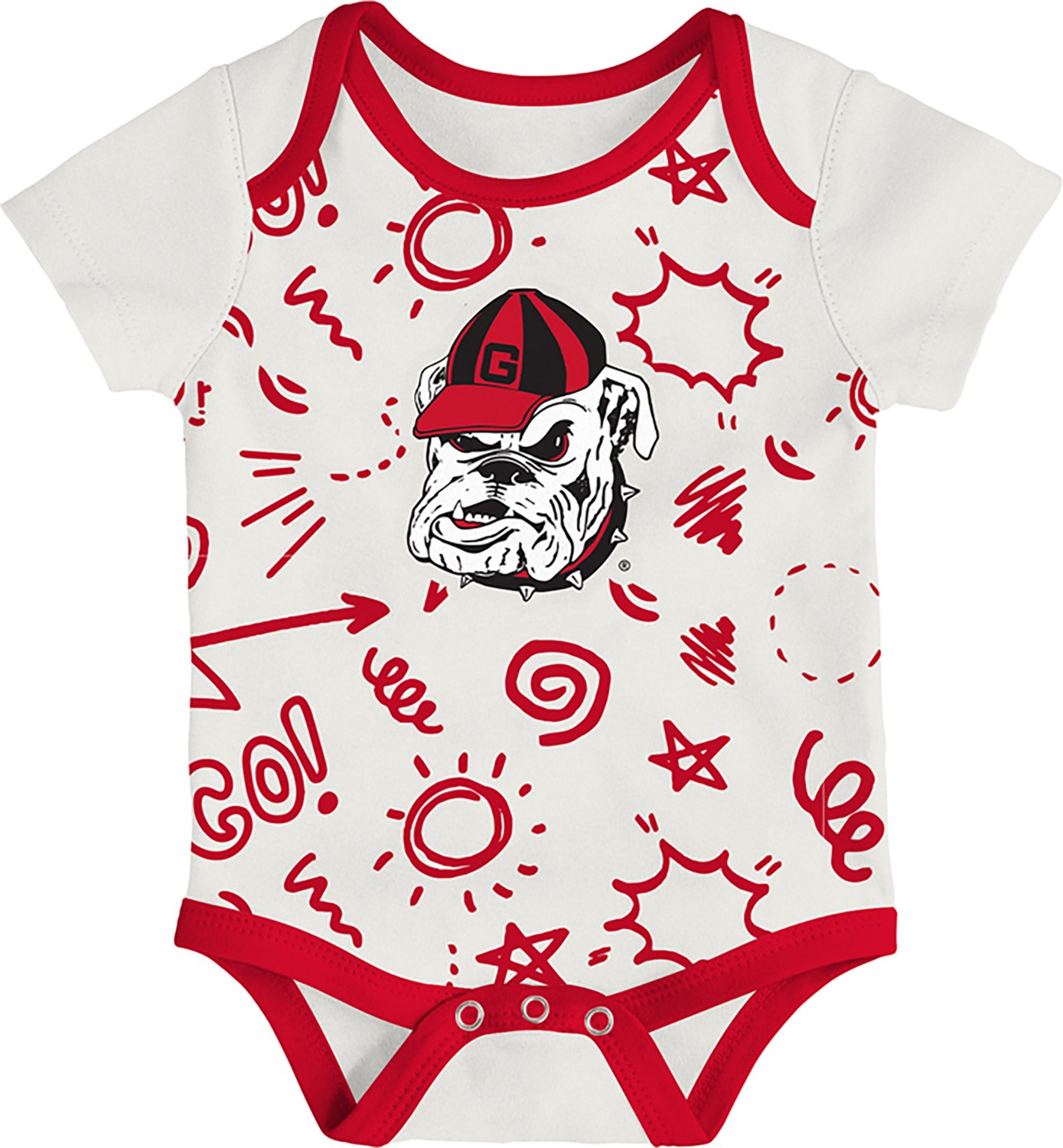 Outerstuff Infants' Georgia All Day Play 3-Piece Creeper Set - view number 4