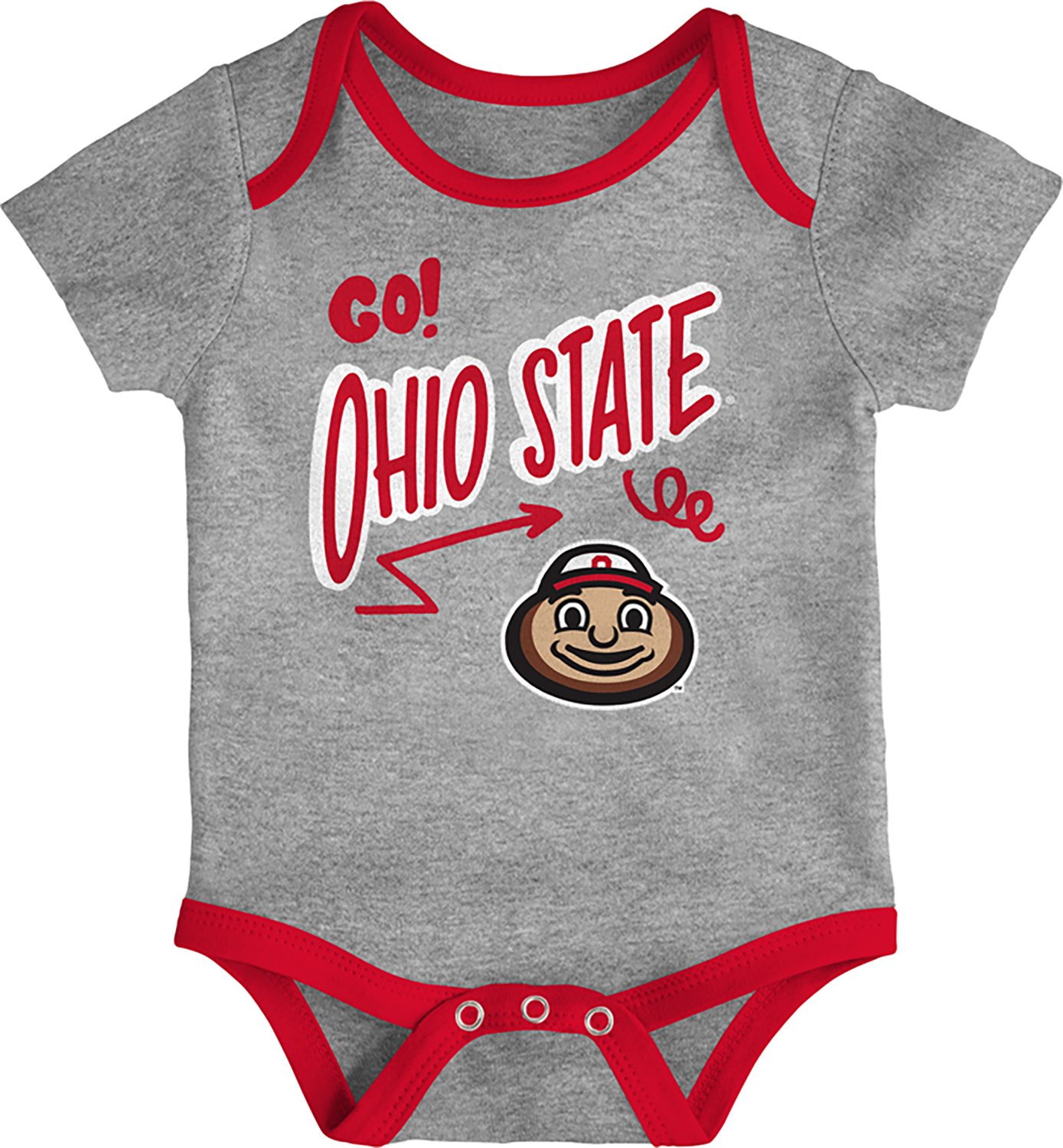 Outerstuff Infants' Ohio State All Day Play 3-Piece Creeper Set - view number 3