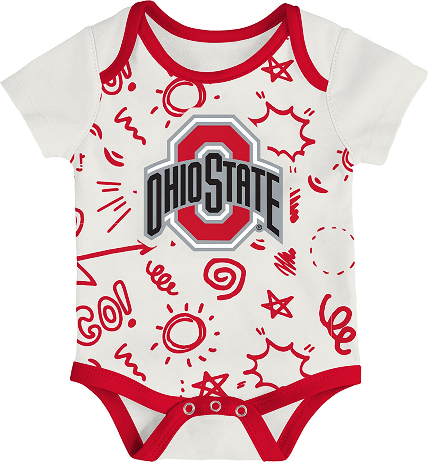 Outerstuff Infants' Ohio State All Day Play 3-Piece Creeper Set - view number 4