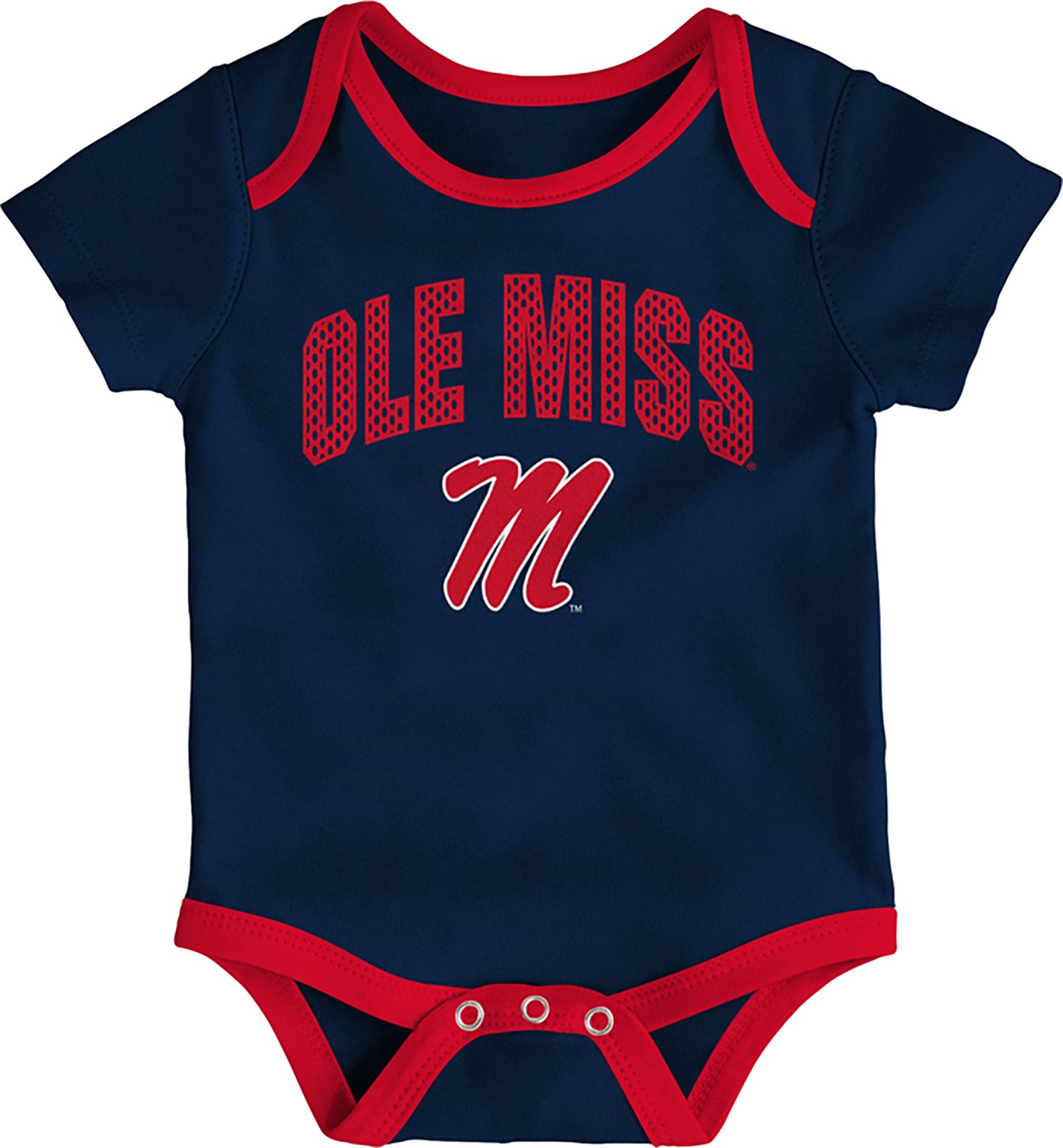 Outerstuff Infants' Ole Miss All Day Play 3-Piece Creeper Set - view number 2