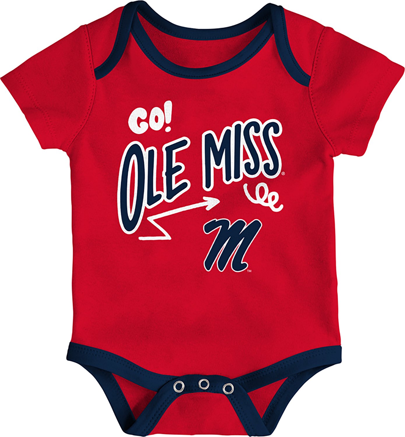 Outerstuff Infants' Ole Miss All Day Play 3-Piece Creeper Set - view number 3