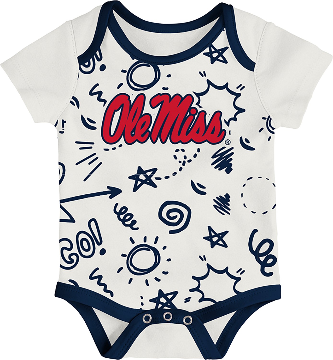 Outerstuff Infants' Ole Miss All Day Play 3-Piece Creeper Set - view number 4