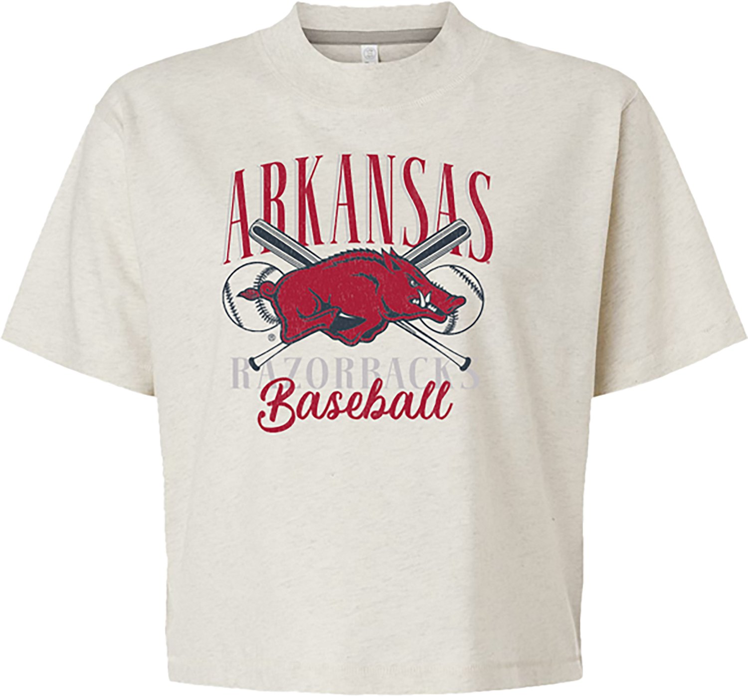 Image One Men's Arkansas Razorbacks Baseball Stadium Script Comfort Color Short Sleeve T-shirt  - view number 2