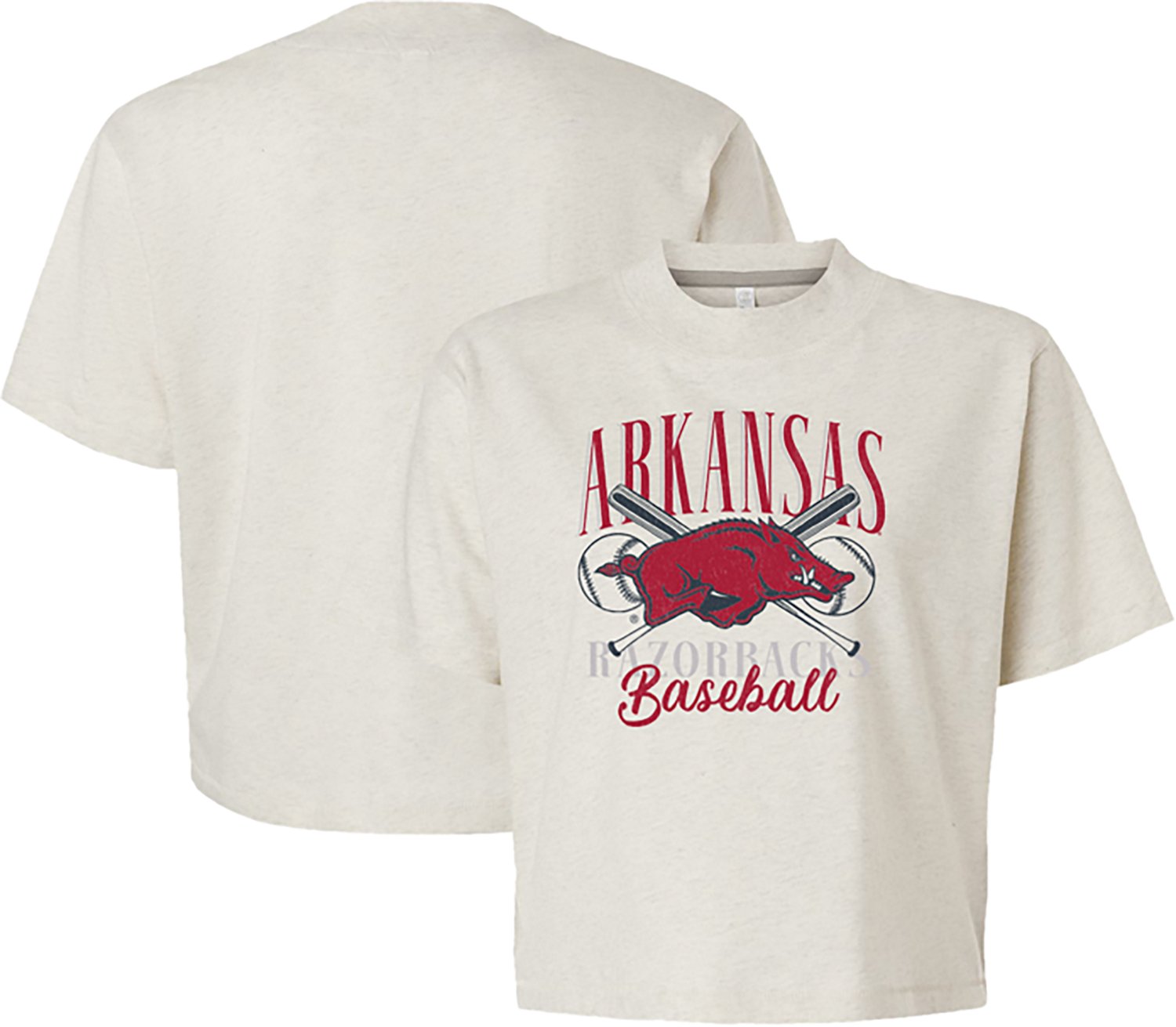 Image One Men's Arkansas Razorbacks Baseball Stadium Script Comfort Color Short Sleeve T-shirt  - view number 4