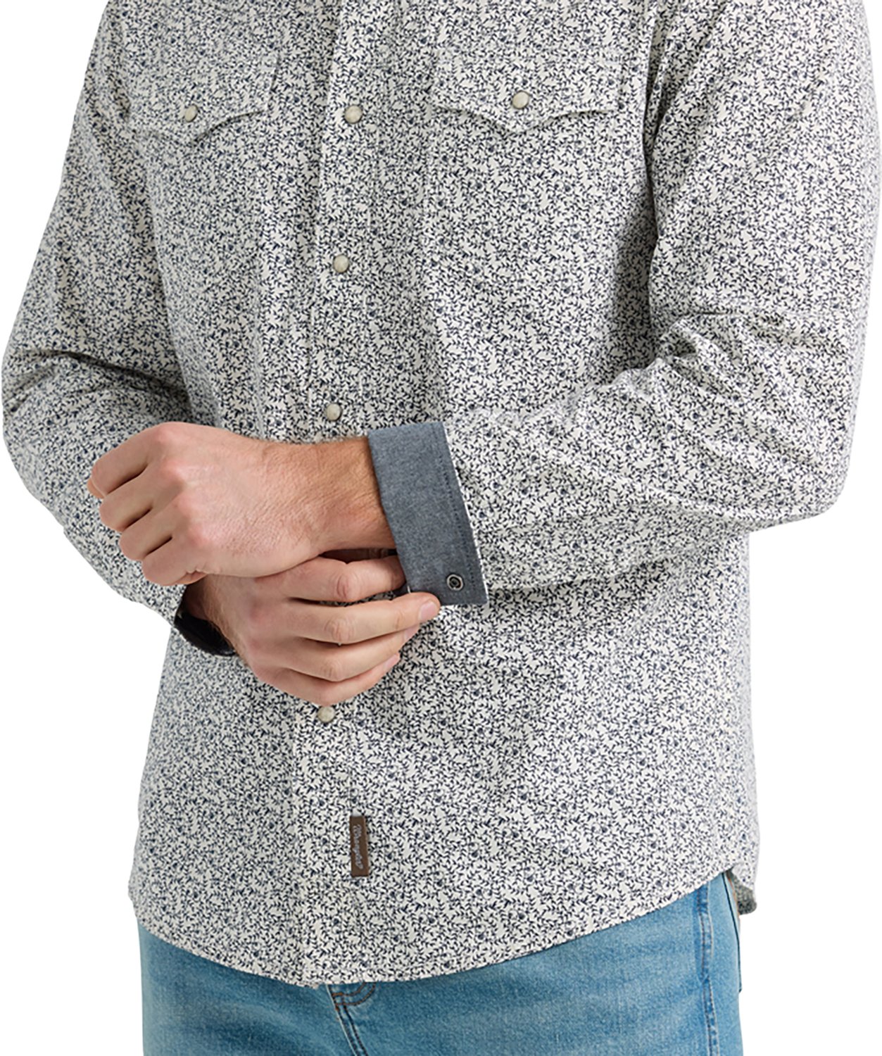 Wrangler Men's Retro® Premium Long Sleeve Modern Fit Western Snap Plaid Shirt - view number 4