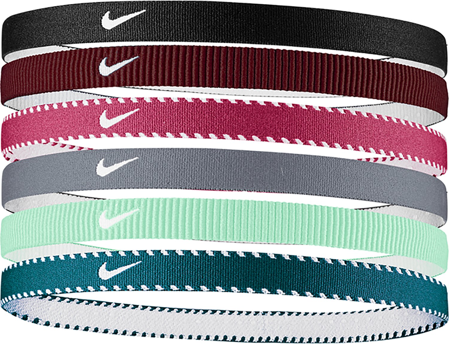 Nike Girls' Flex Classic Headbands 6-Pack - view number 1