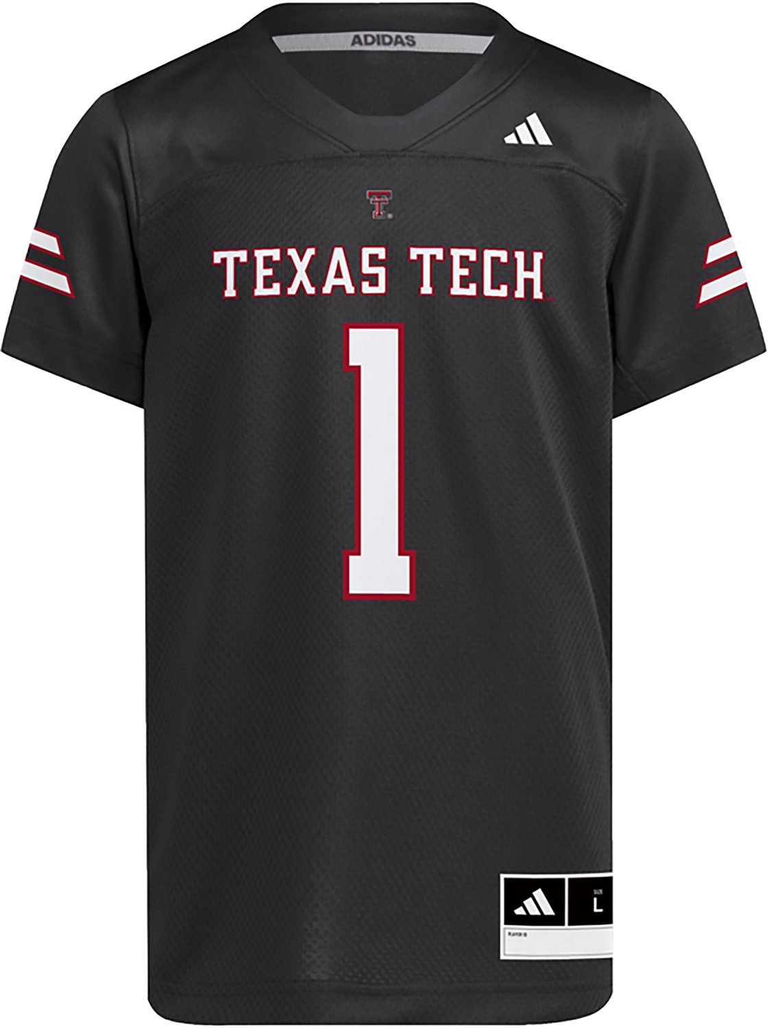 adidas Kids’ Texas Tech Replica Football Jersey