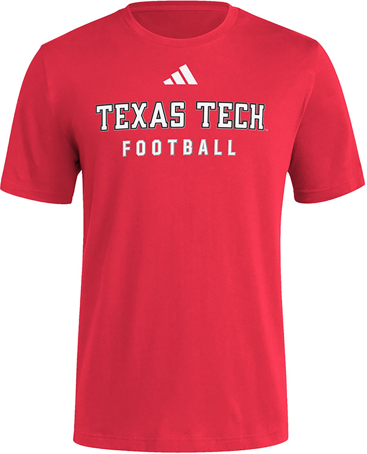 adidas Men's Texas Tech University Locker Practice Football Fresh T-shirt - view number 1