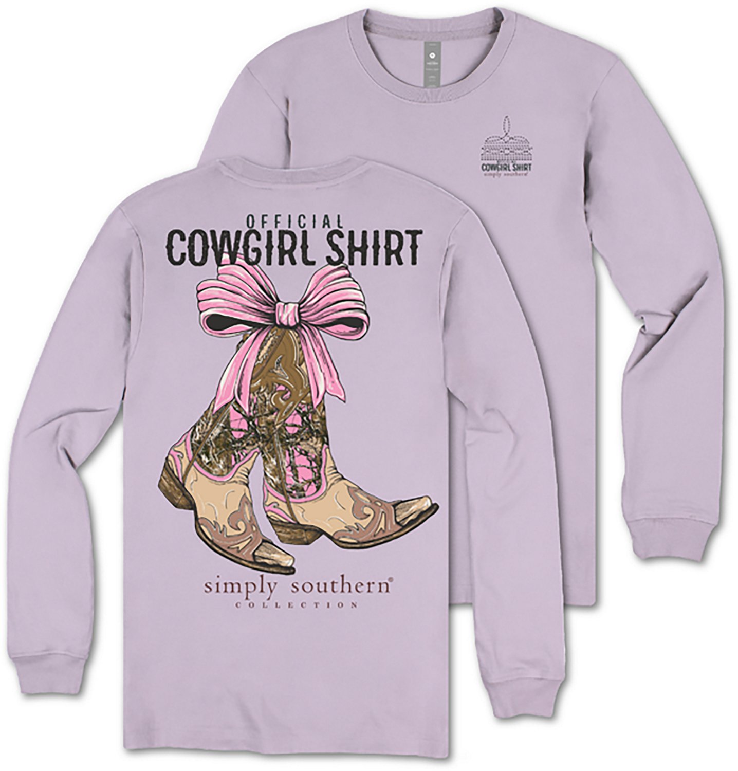 Simply Southern Girls' Cowgirl Long Sleeve T-shirt - view number 4