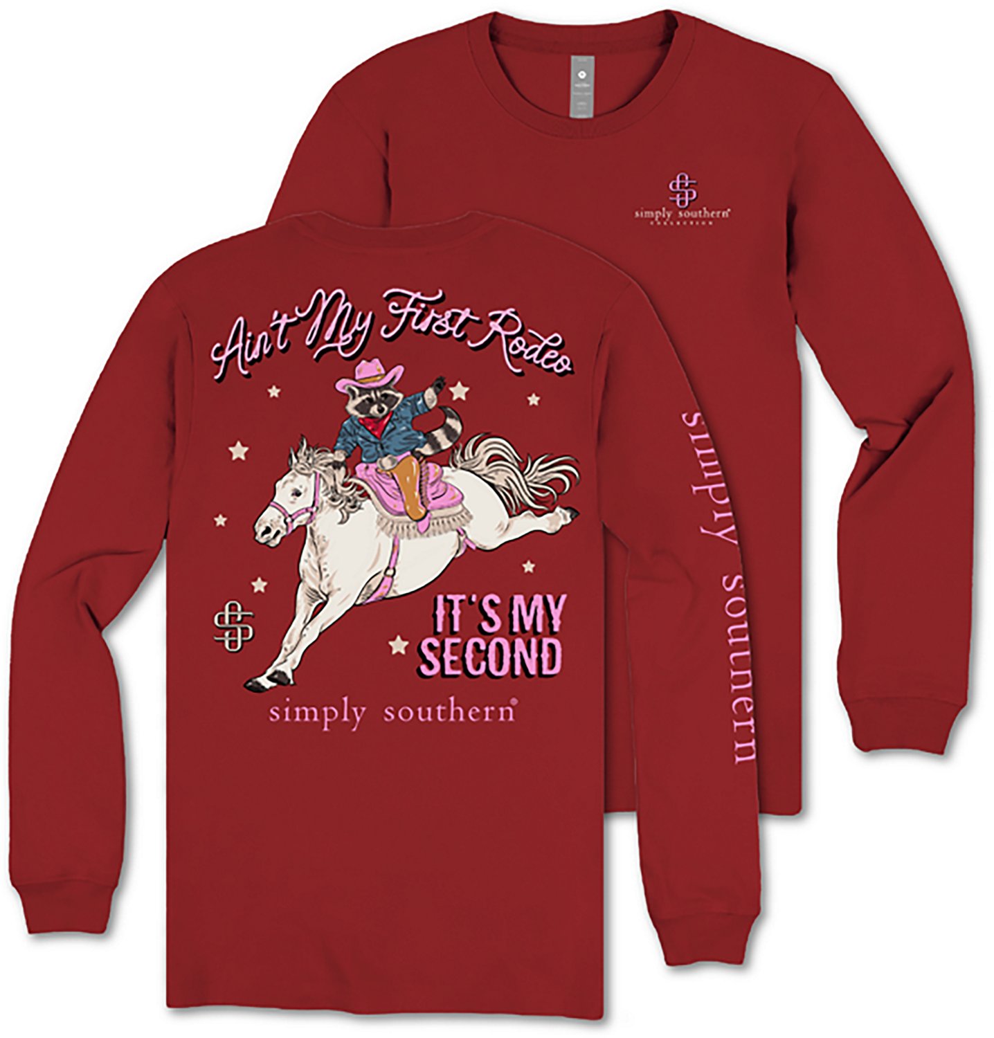 Simply Southern Girls' First Rodeo Long Sleeve T-shirt - view number 4