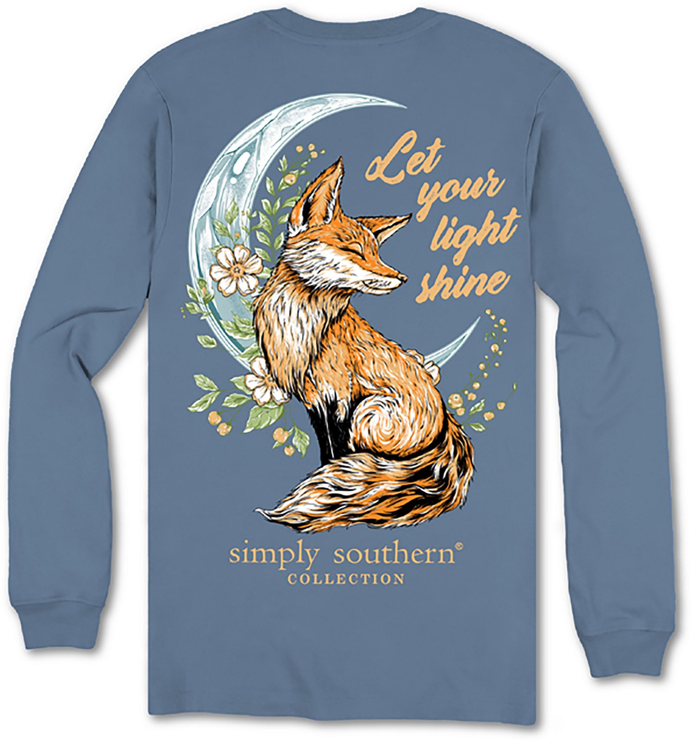 Simply Southern Girls' Moon Fox Long Sleeve T-shirt - view number 2