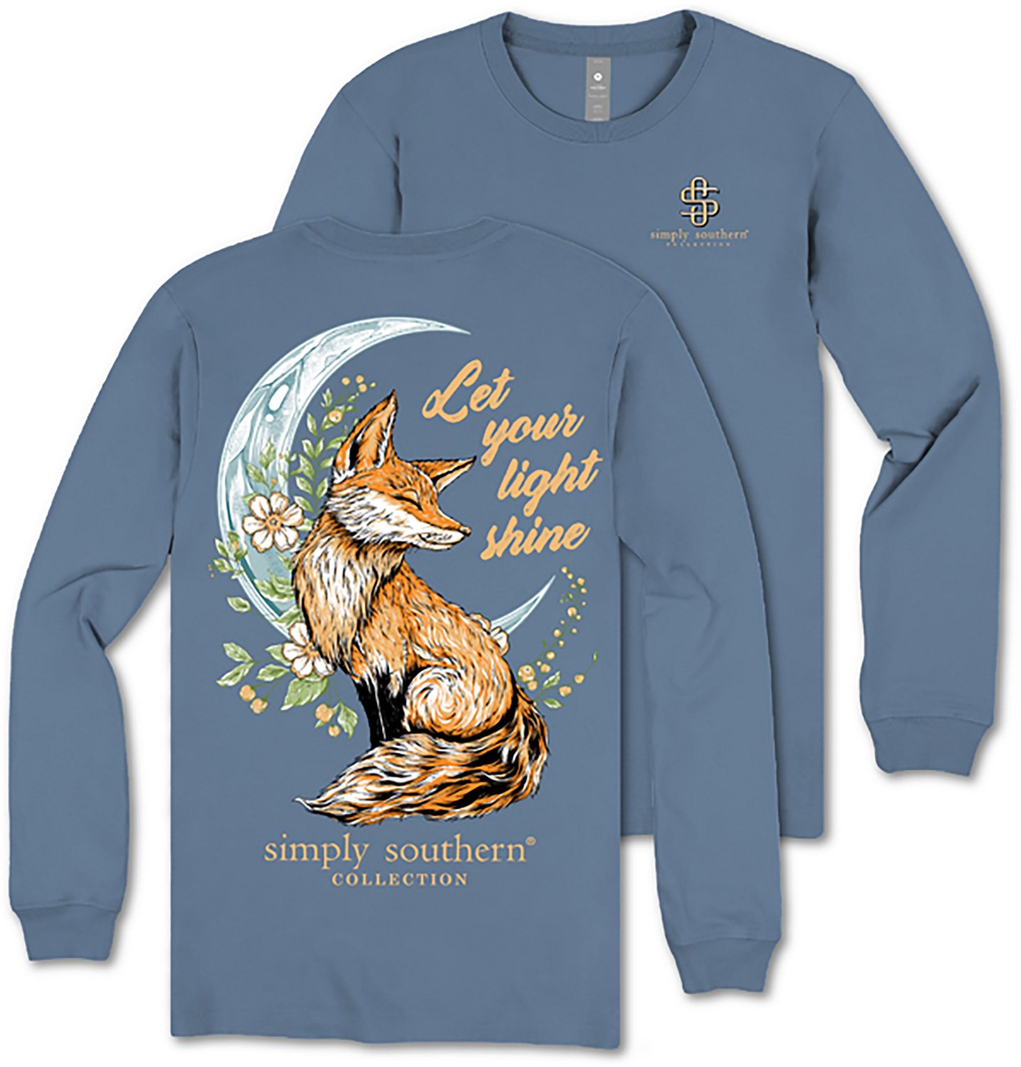 Simply Southern Girls' Moon Fox Long Sleeve T-shirt - view number 4
