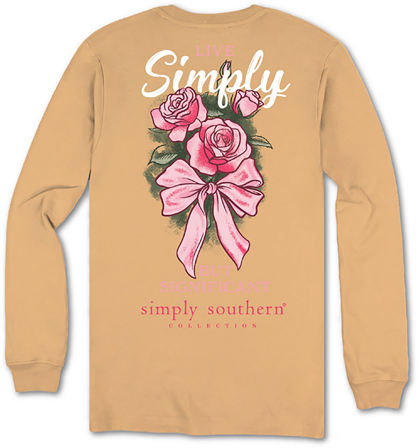 Simply Southern Girls' Simply Rose Long Sleeve T-shirt - view number 2