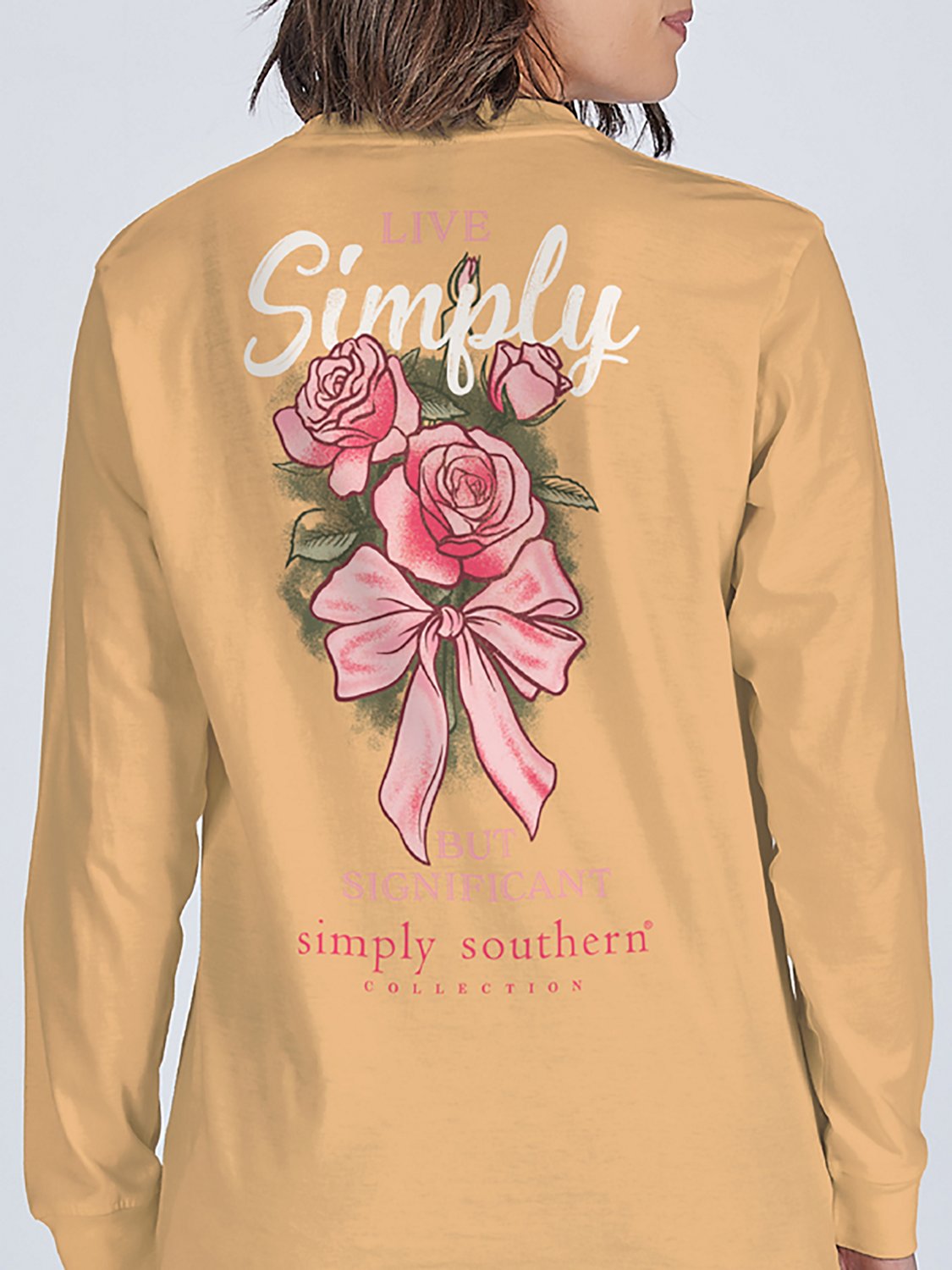 Simply Southern Girls' Simply Rose Long Sleeve T-shirt