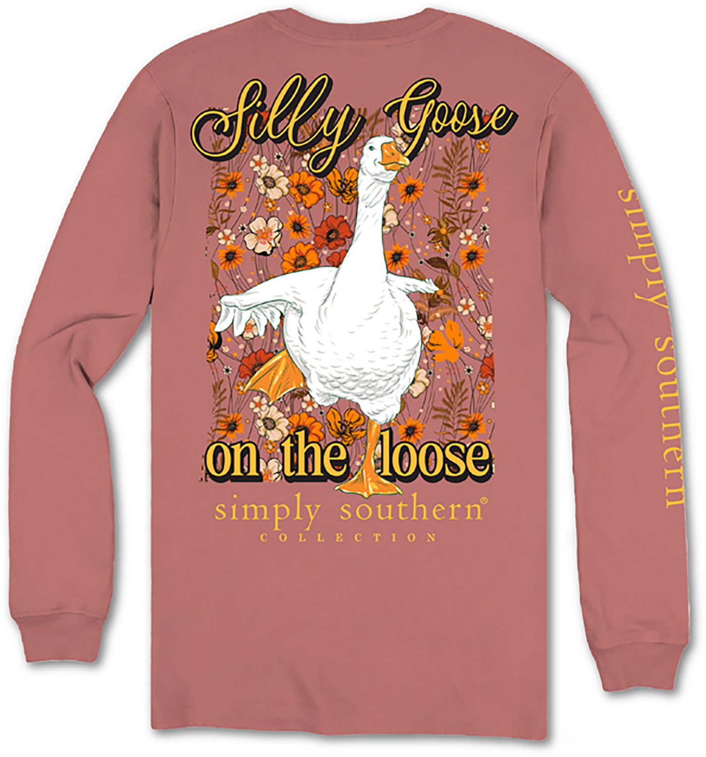 Simply Southern Girls' Silly Goose Fall Long Sleeve T-shirt - view number 2