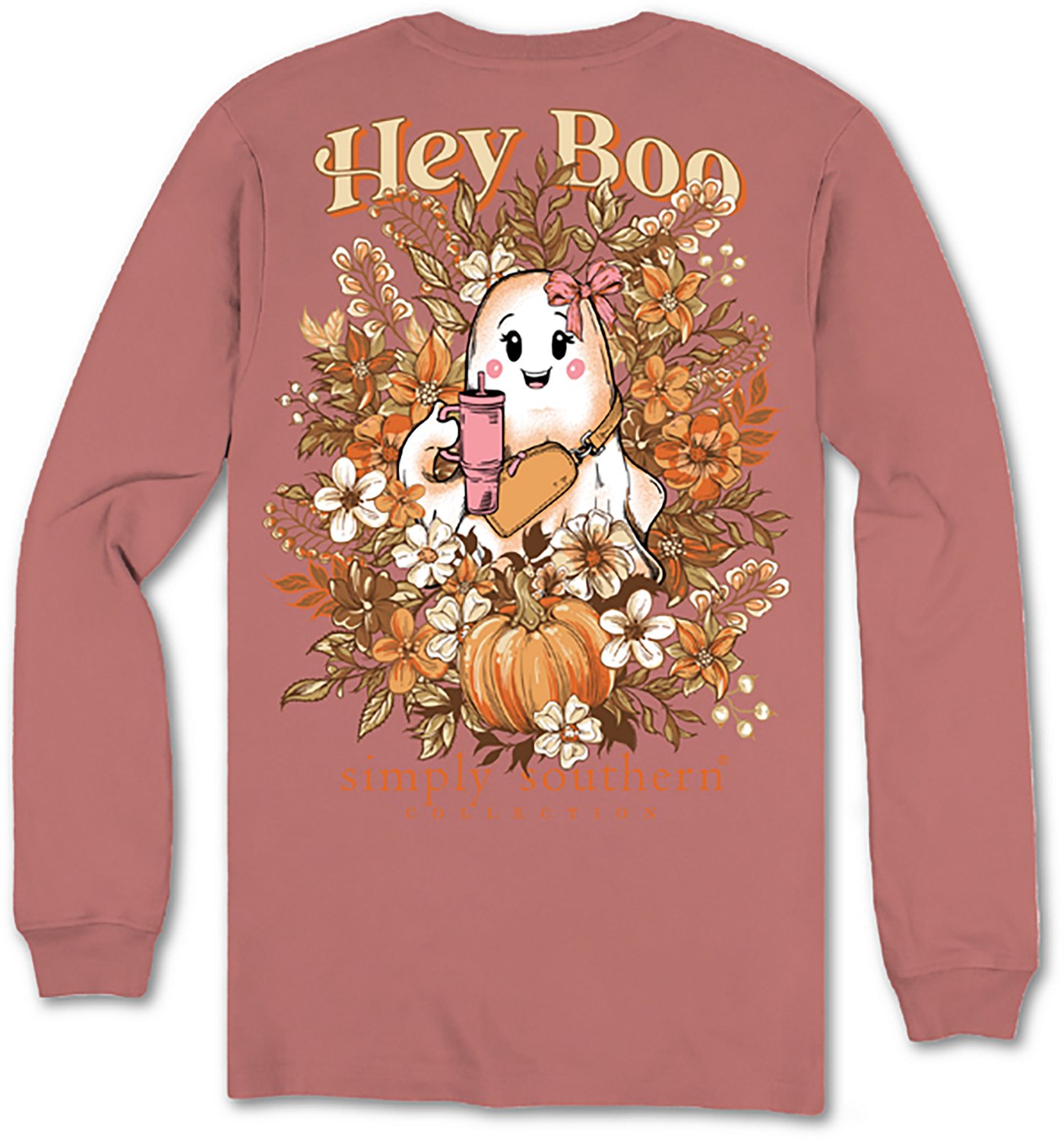 Simply Southern Women's Ghost Stanley Boo Long Sleeve T-shirt - view number 2
