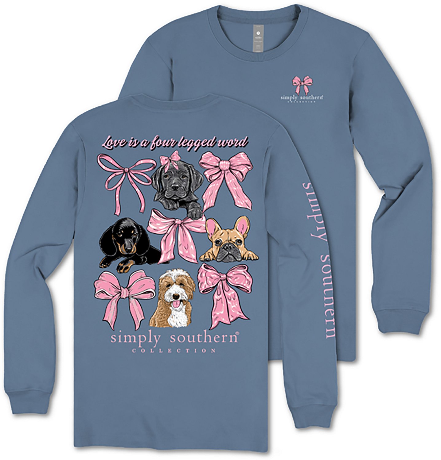 Simply Southern Women's Dogs & Bows Long Sleeve T-shirt - view number 4