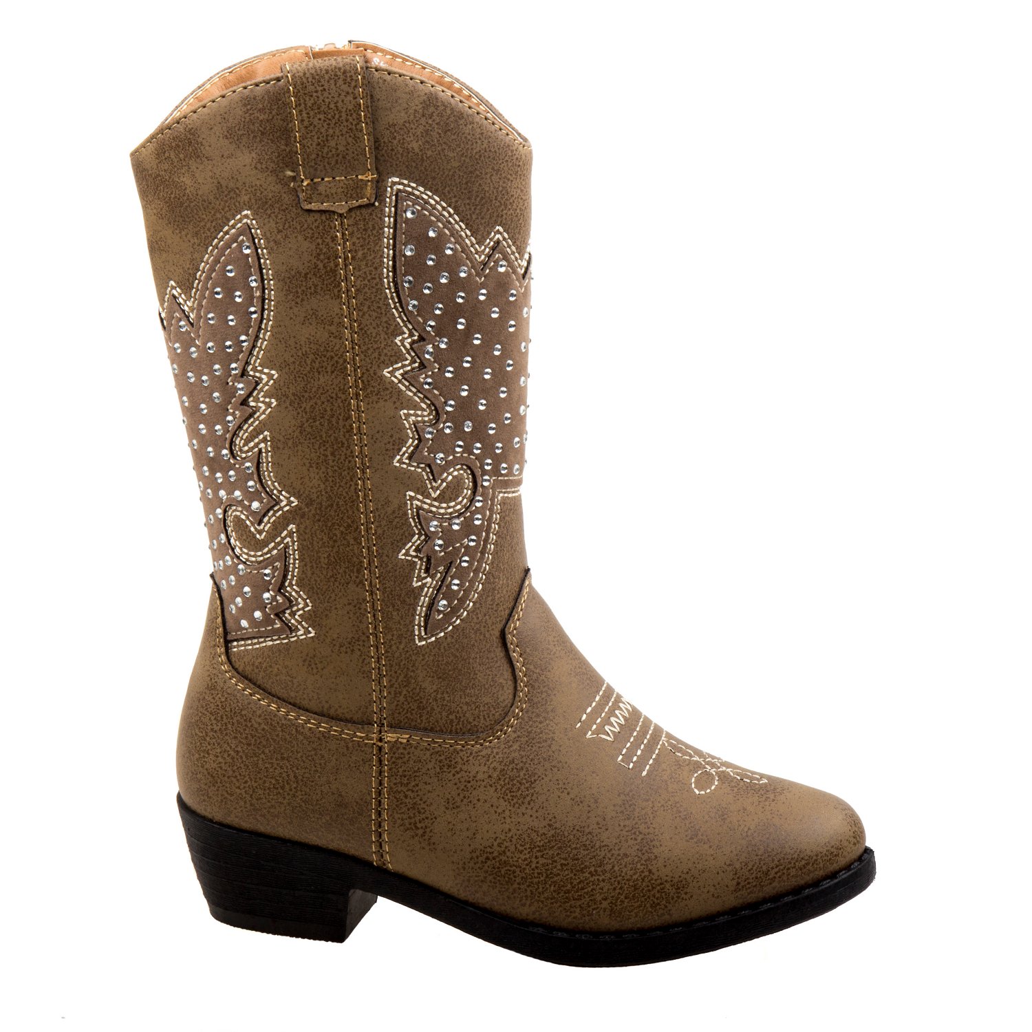 Kensie Girl Side-Zip Cowgirl Boots