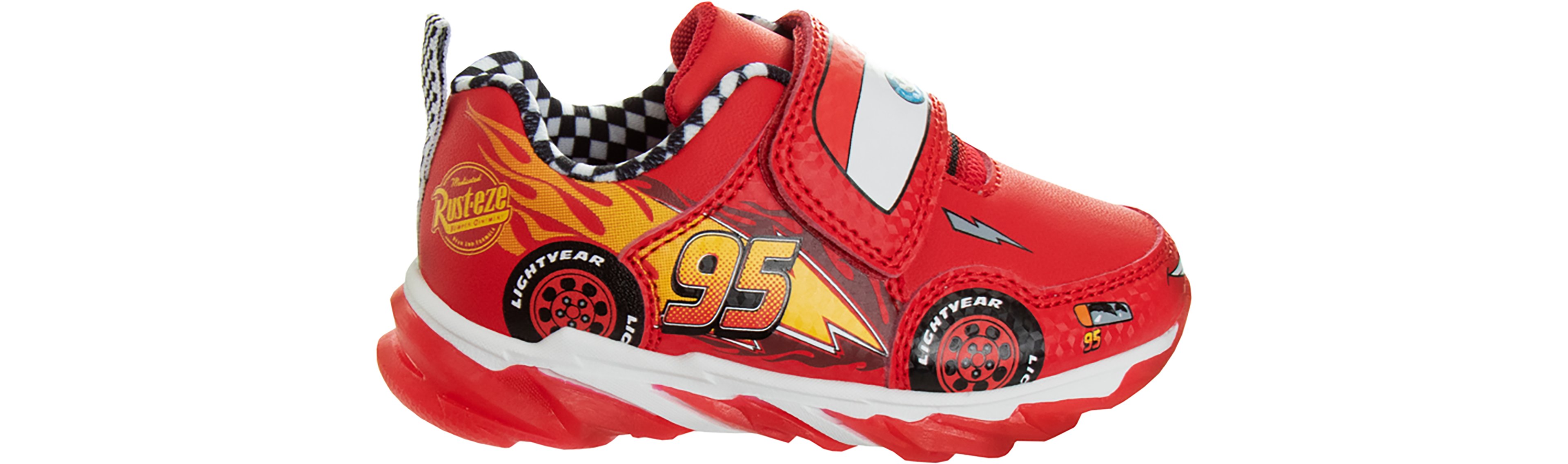 Disney Pixar Toddler Boys' Lightning McQueen Cool Light-Up Shoes