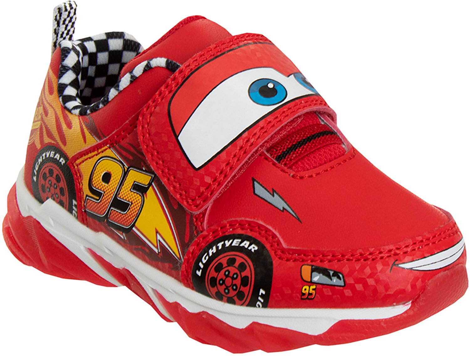 Disney Pixar Toddler Boys' Lightning McQueen Cool Light-Up Shoes