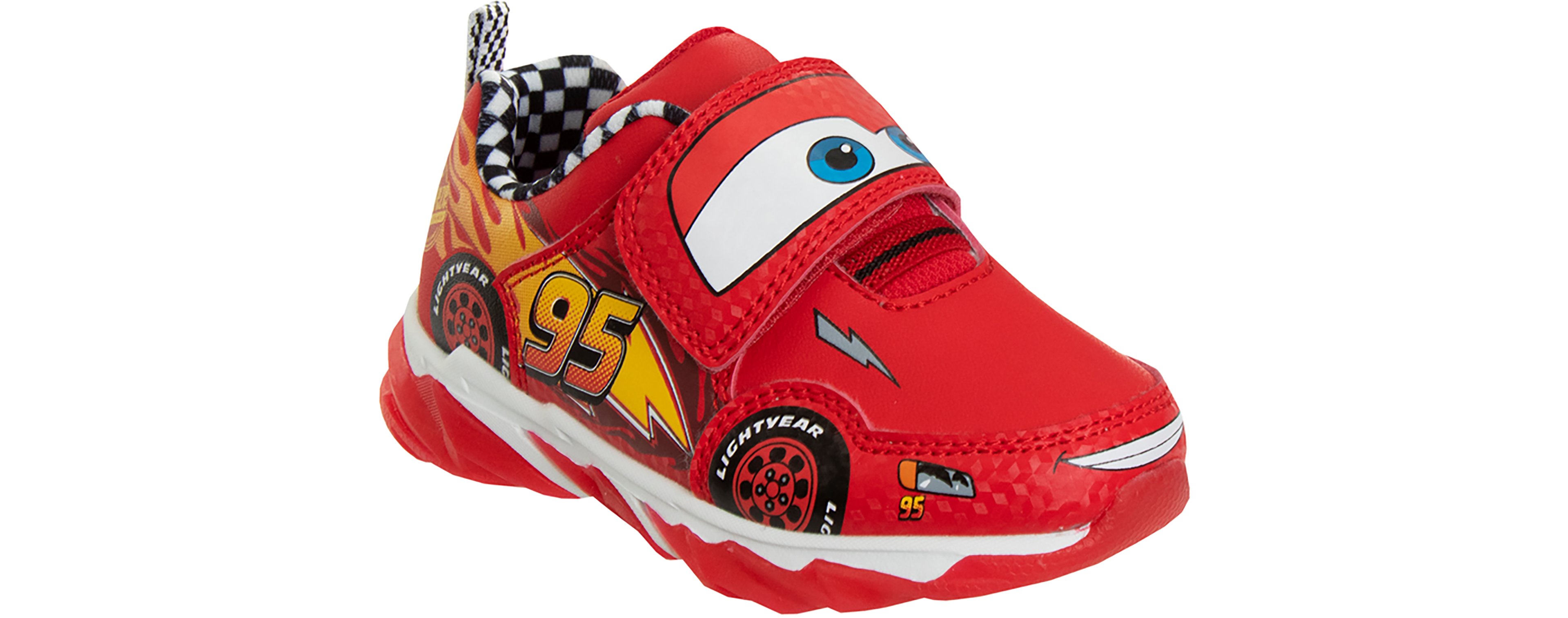 Disney Pixar Toddler Boys' Lightning McQueen Cool Light-Up Shoes